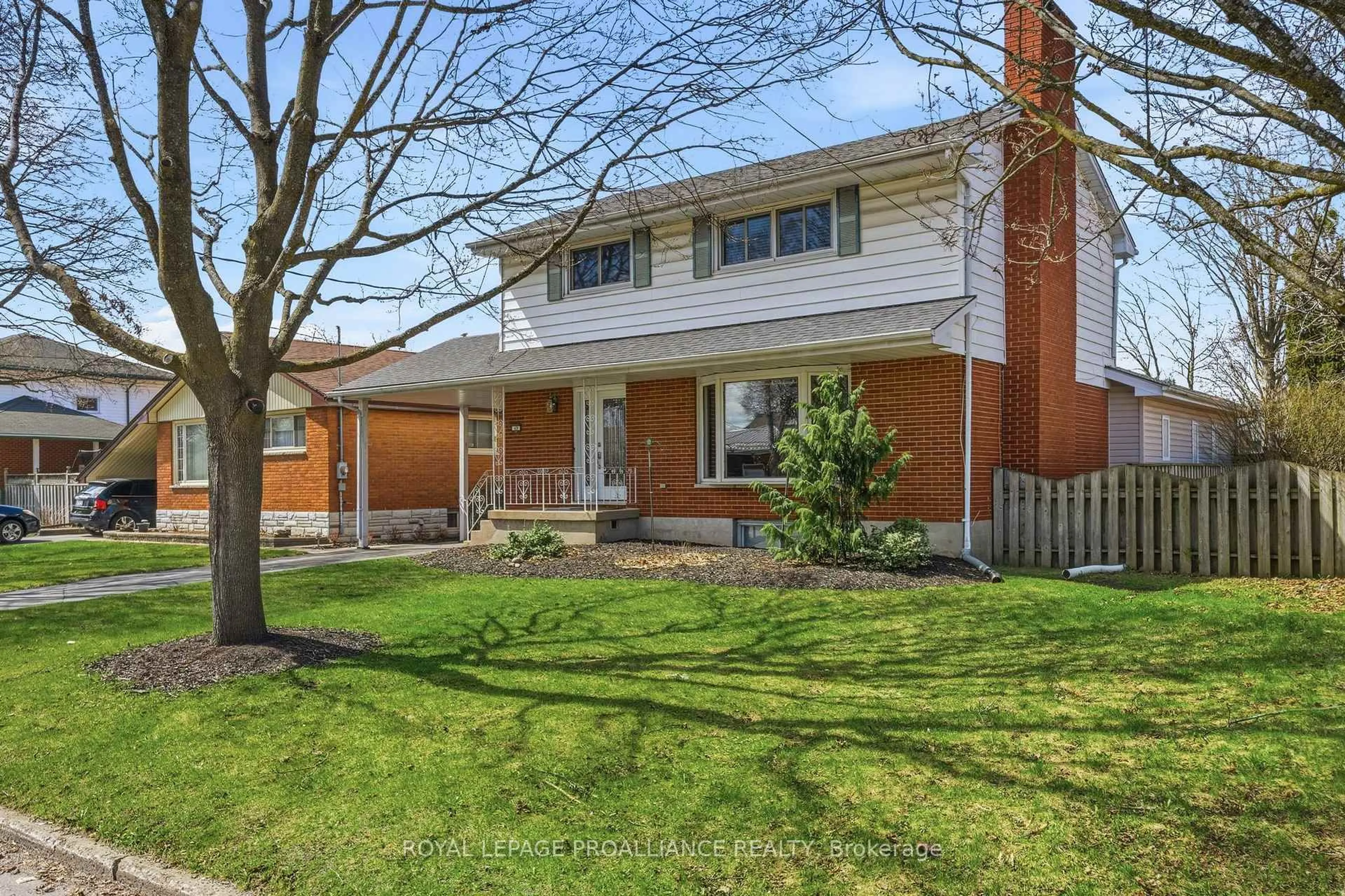 Home with brick exterior material, street for 49 Plaza Sq, Belleville Ontario K8N 4J2