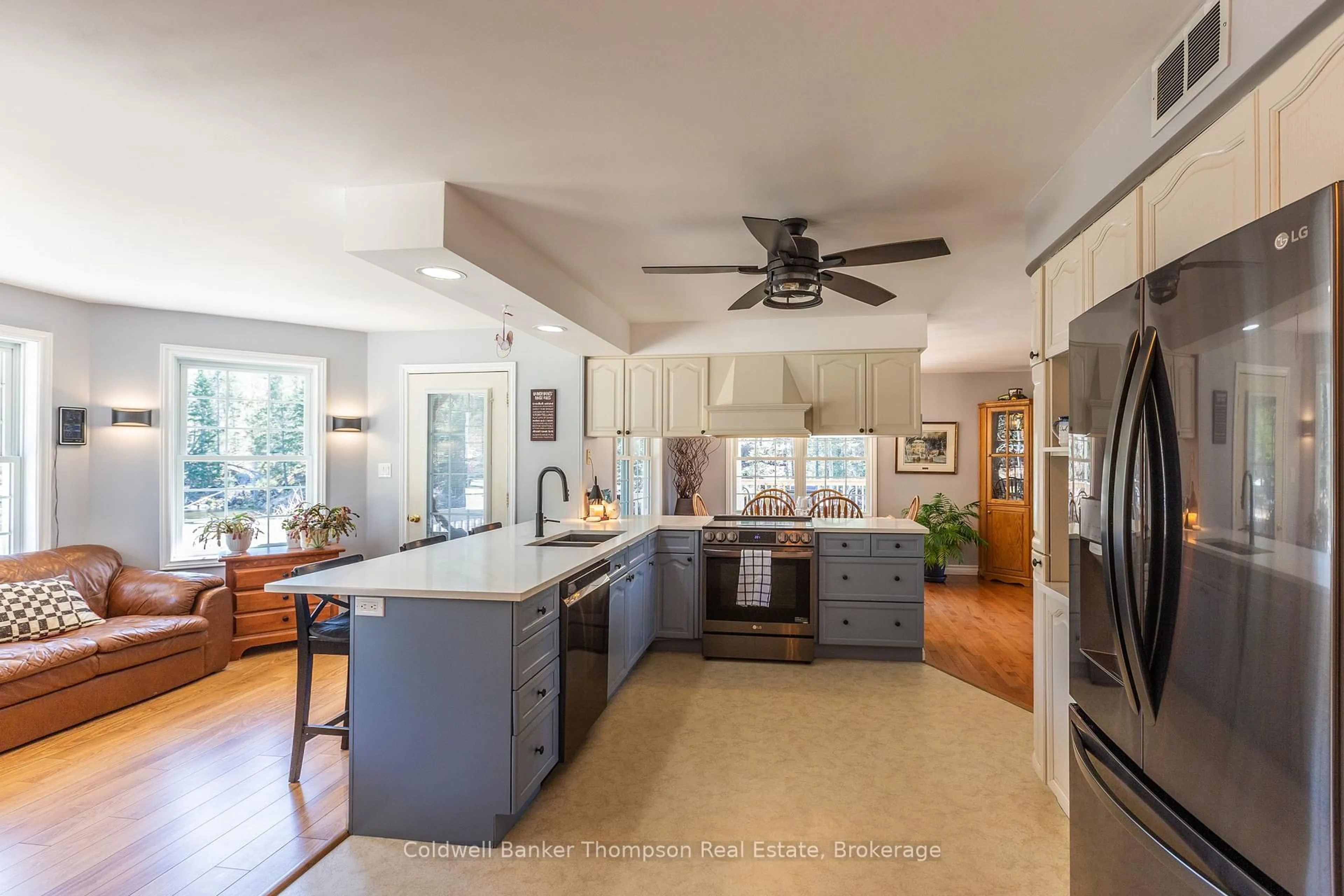 Open concept kitchen, ceramic/tile floor for 448 Long Lake Rd, Perry Ontario P0A 1R0