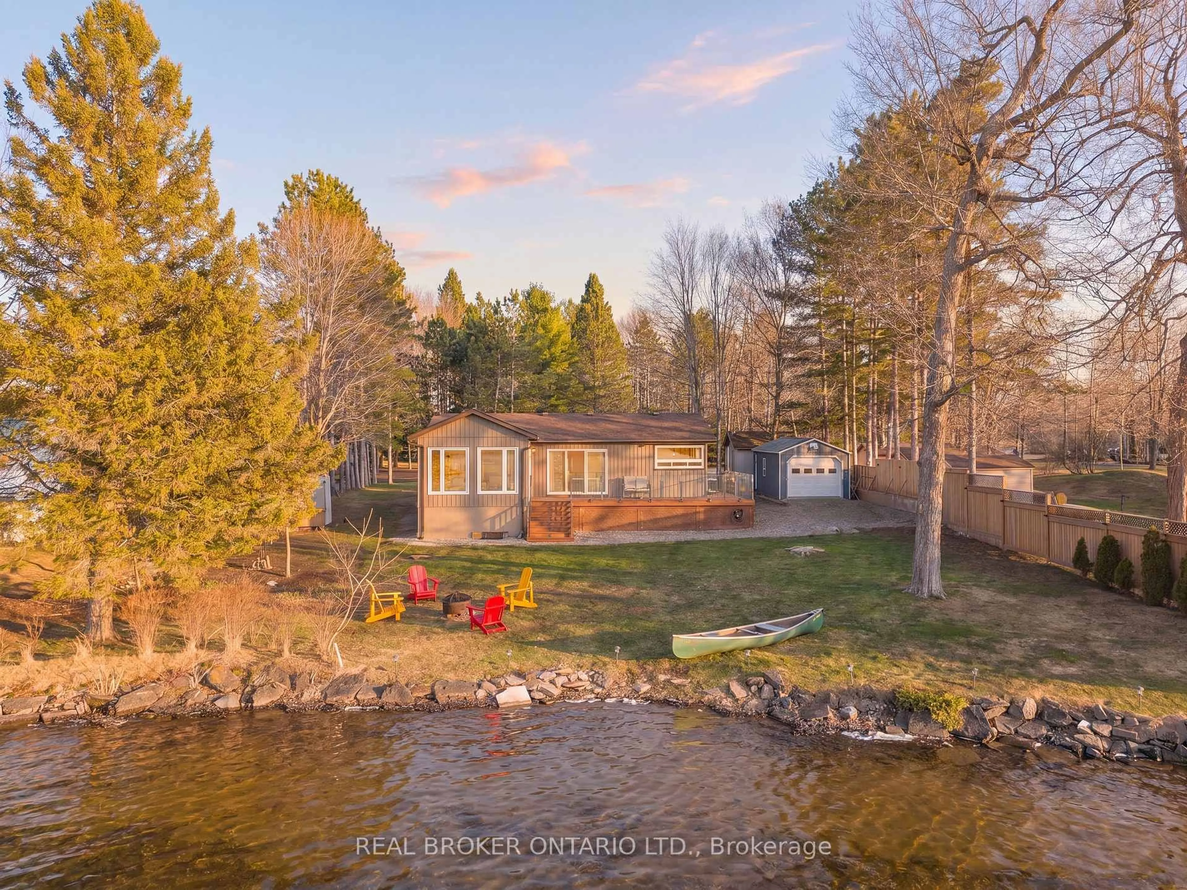 A pic from outside/outdoor area/front of a property/back of a property/a pic from drone, water/lake/river/ocean view for 84 Leeder Cottage Rd, Elizabethtown-Kitley Ontario K0E 1H0