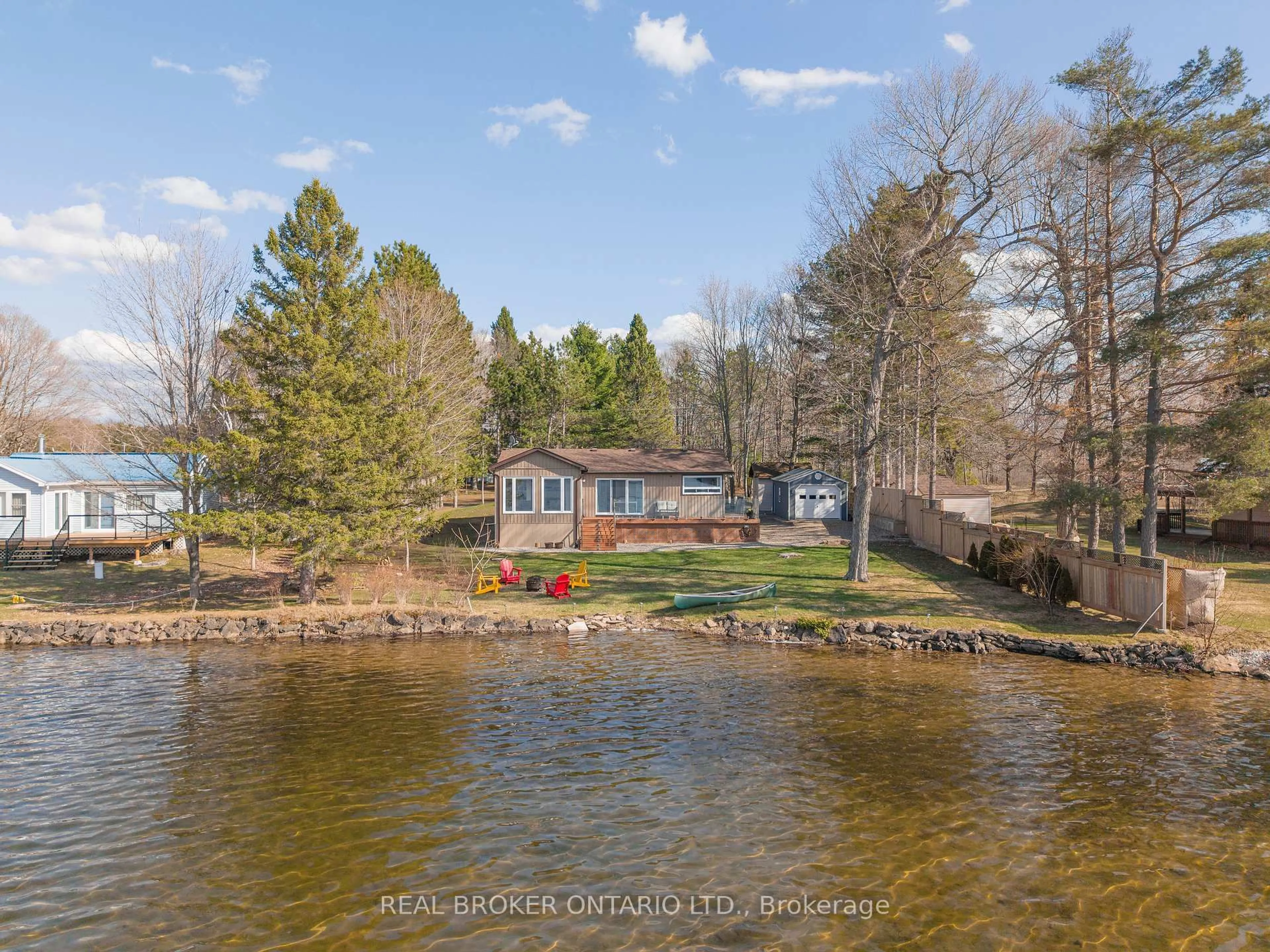 A pic from outside/outdoor area/front of a property/back of a property/a pic from drone, water/lake/river/ocean view for 84 Leeder Cottage Rd, Elizabethtown-Kitley Ontario K0E 1H0