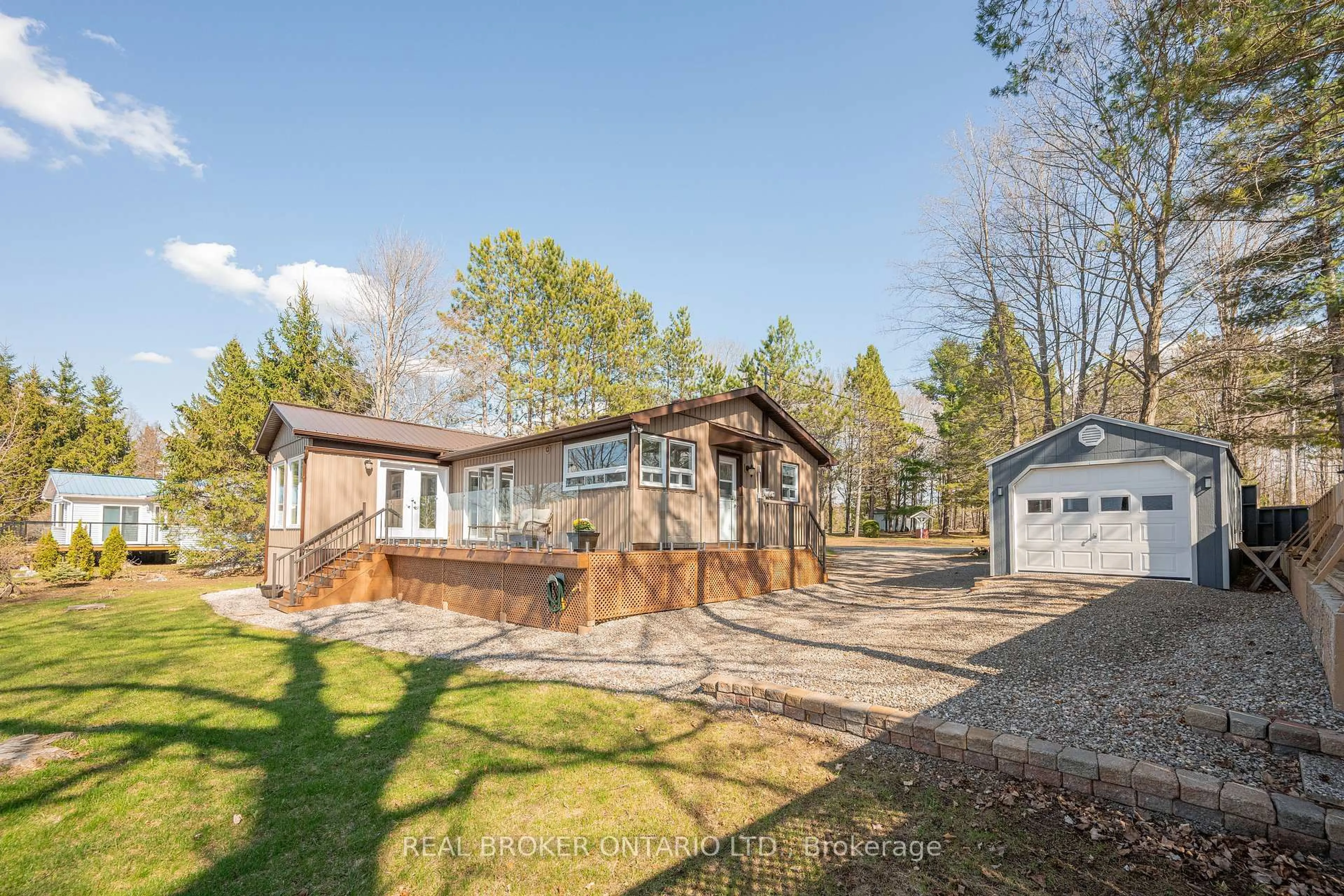 A pic from outside/outdoor area/front of a property/back of a property/a pic from drone, water/lake/river/ocean view for 84 Leeder Cottage Rd, Elizabethtown-Kitley Ontario K0E 1H0