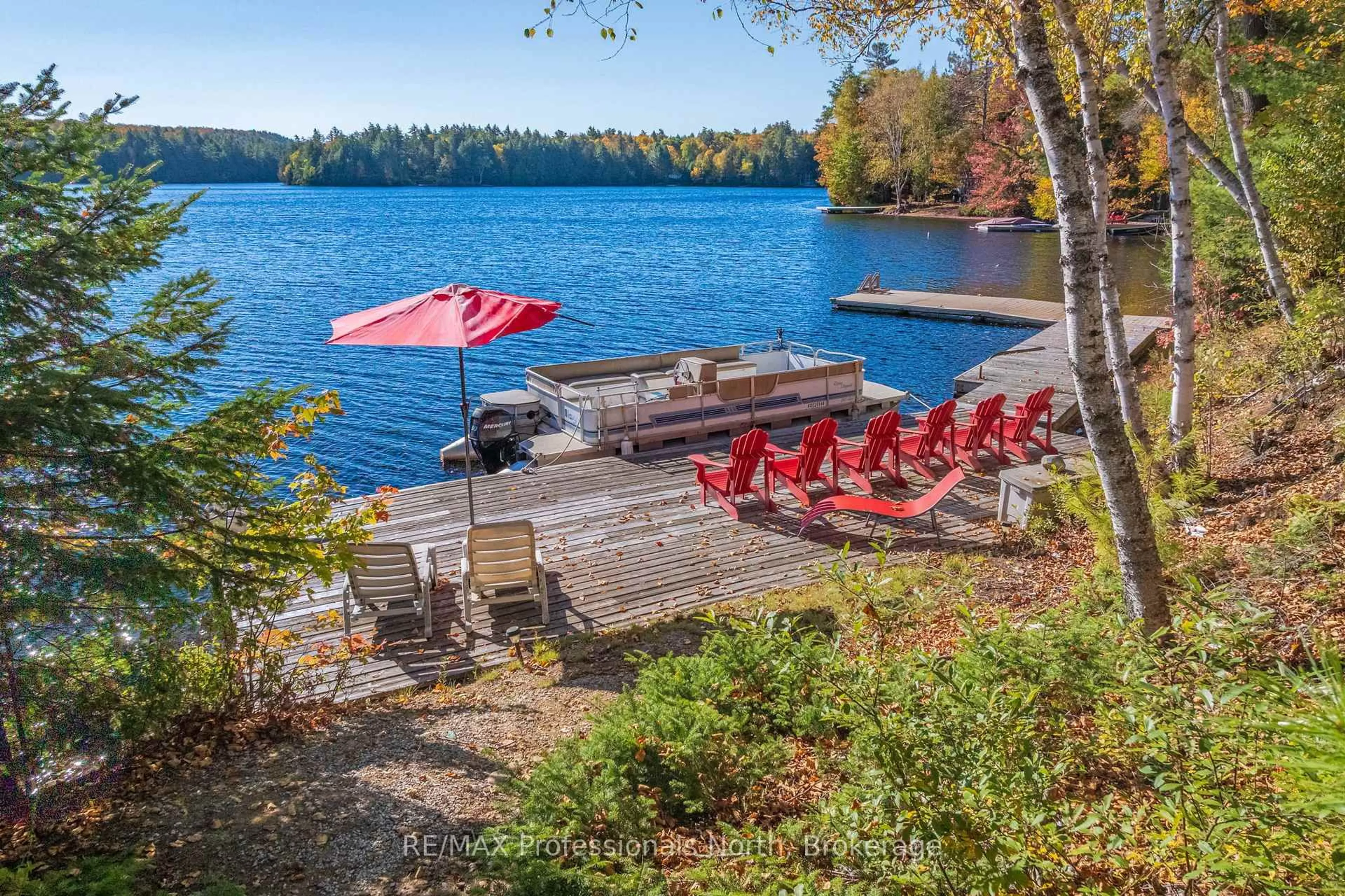 Patio, water/lake/river/ocean view for 2901 Limberlost Rd #3, Lake of Bays Ontario P1H 2J6