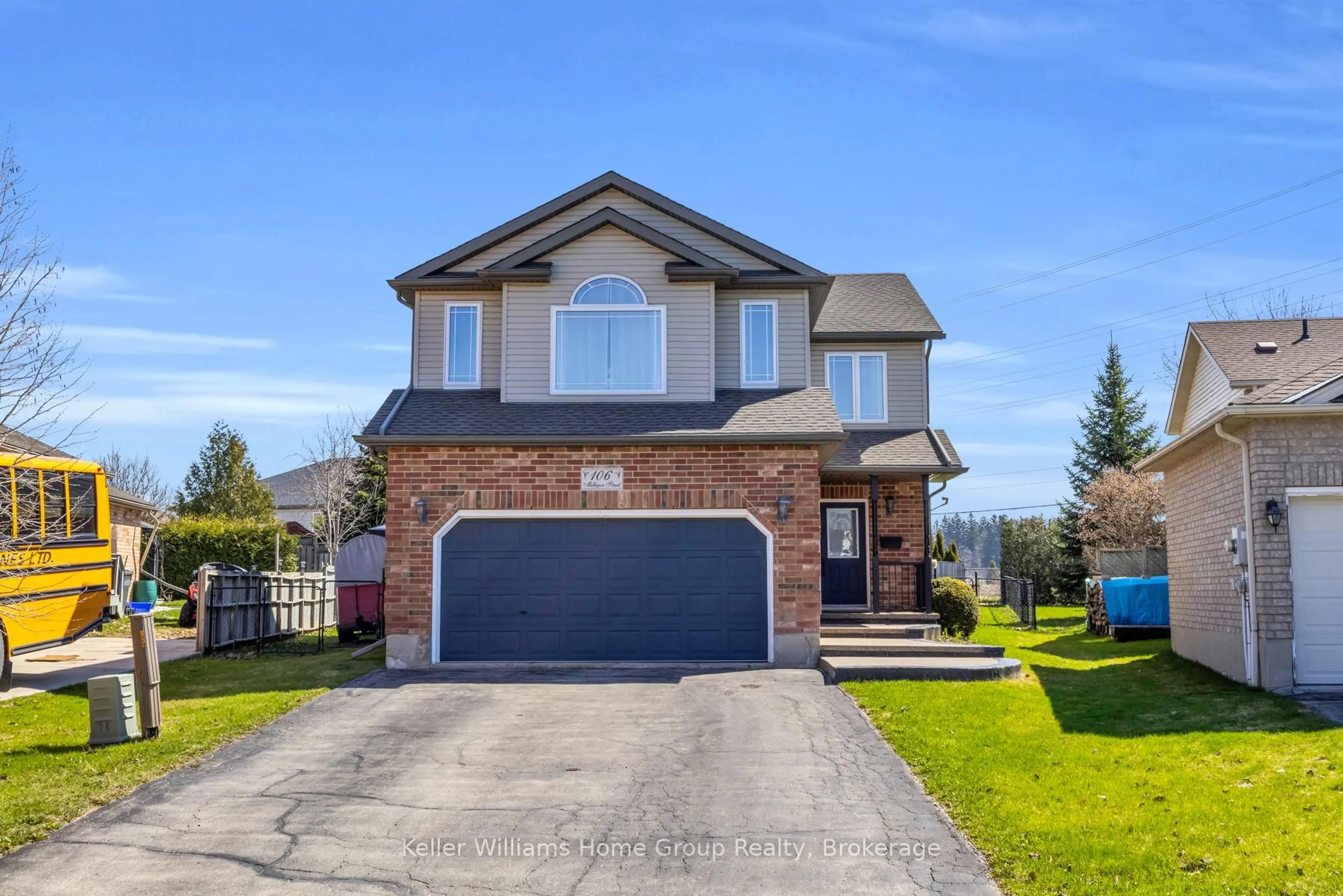 Home with brick exterior material, street for 106 Milligan St, Centre Wellington Ontario N1M 3S5