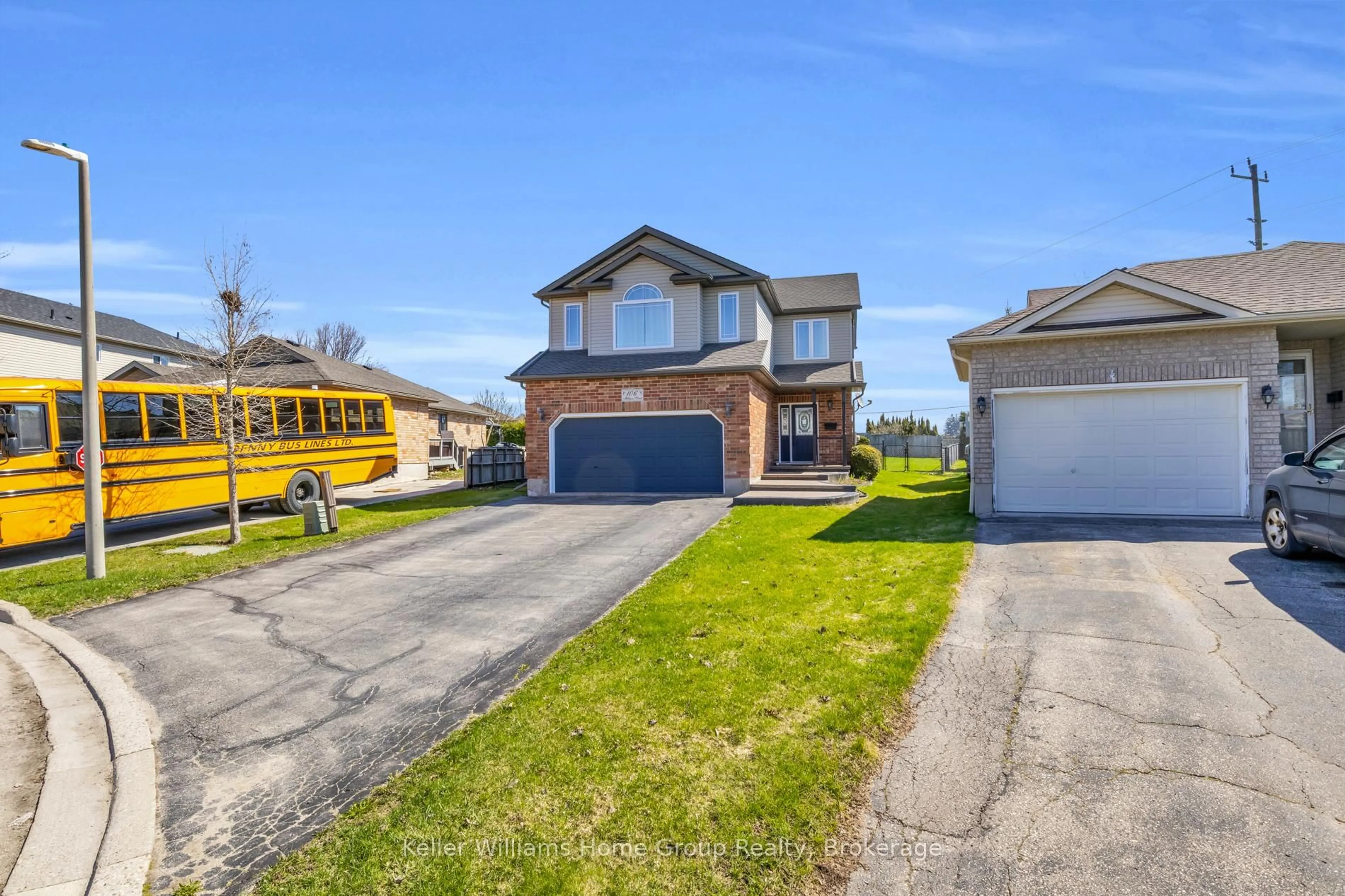 A pic from outside/outdoor area/front of a property/back of a property/a pic from drone, street for 106 Milligan St, Centre Wellington Ontario N1M 3S5