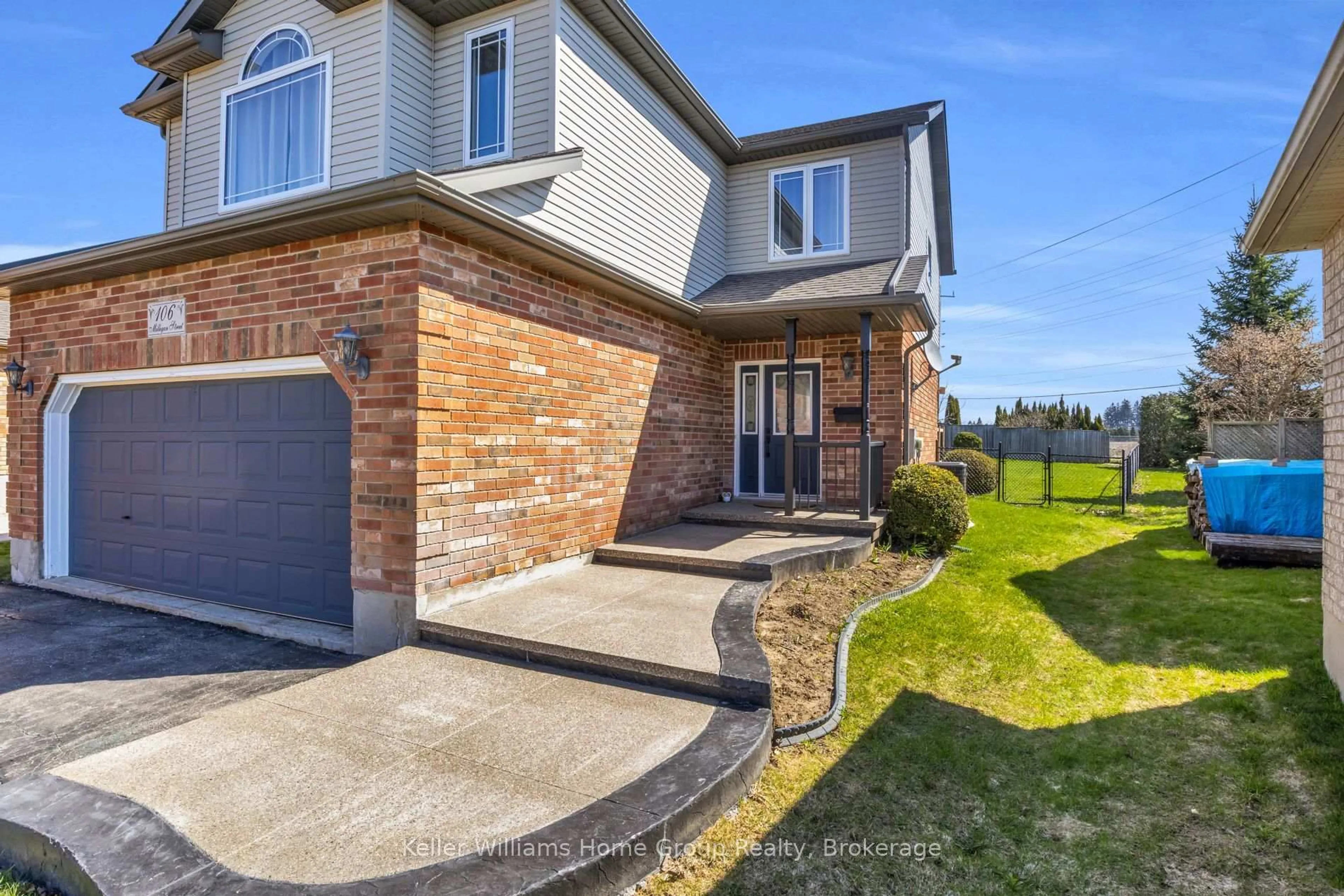 Home with brick exterior material, street for 106 Milligan St, Centre Wellington Ontario N1M 3S5