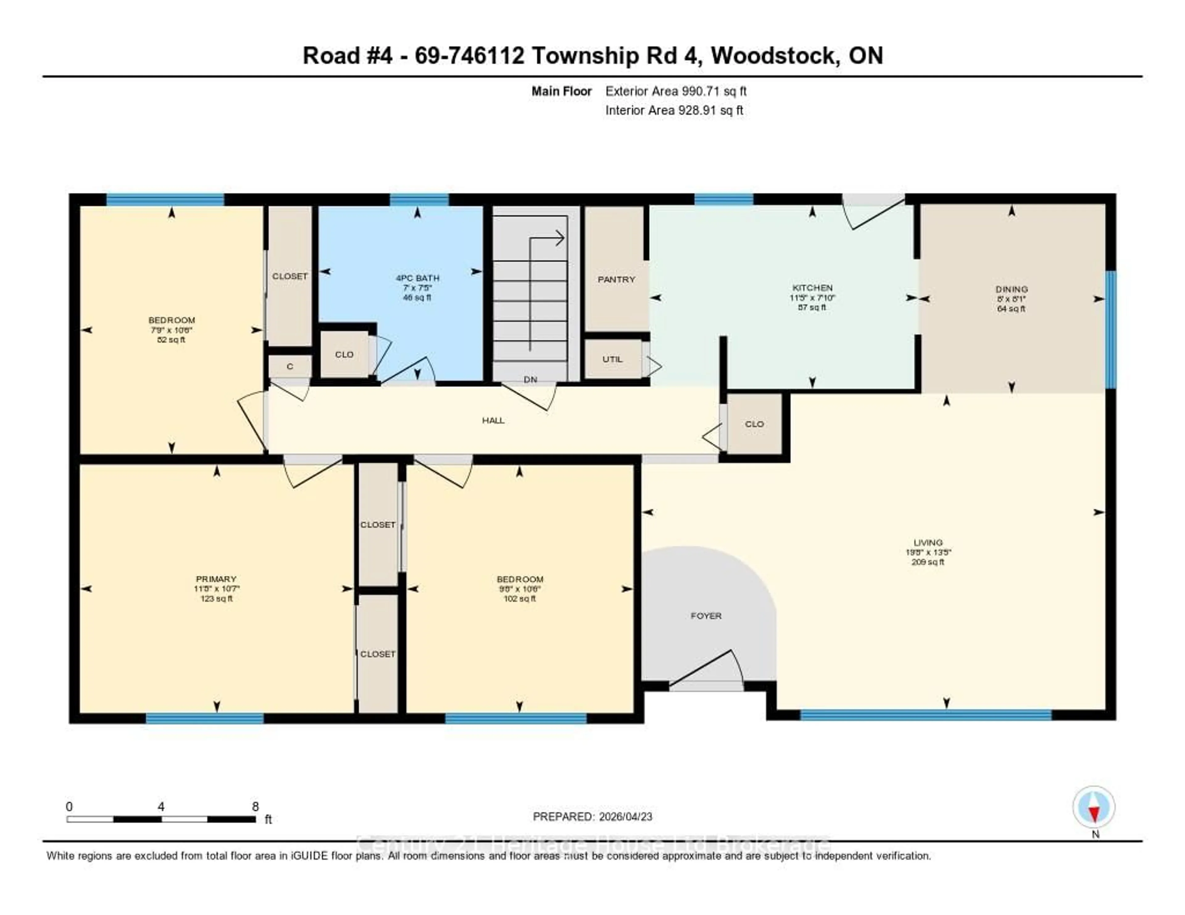 Floor plan for 746112 TOWNSHIP ROAD 4, Blandford-Blenheim Ontario N4S 7V9