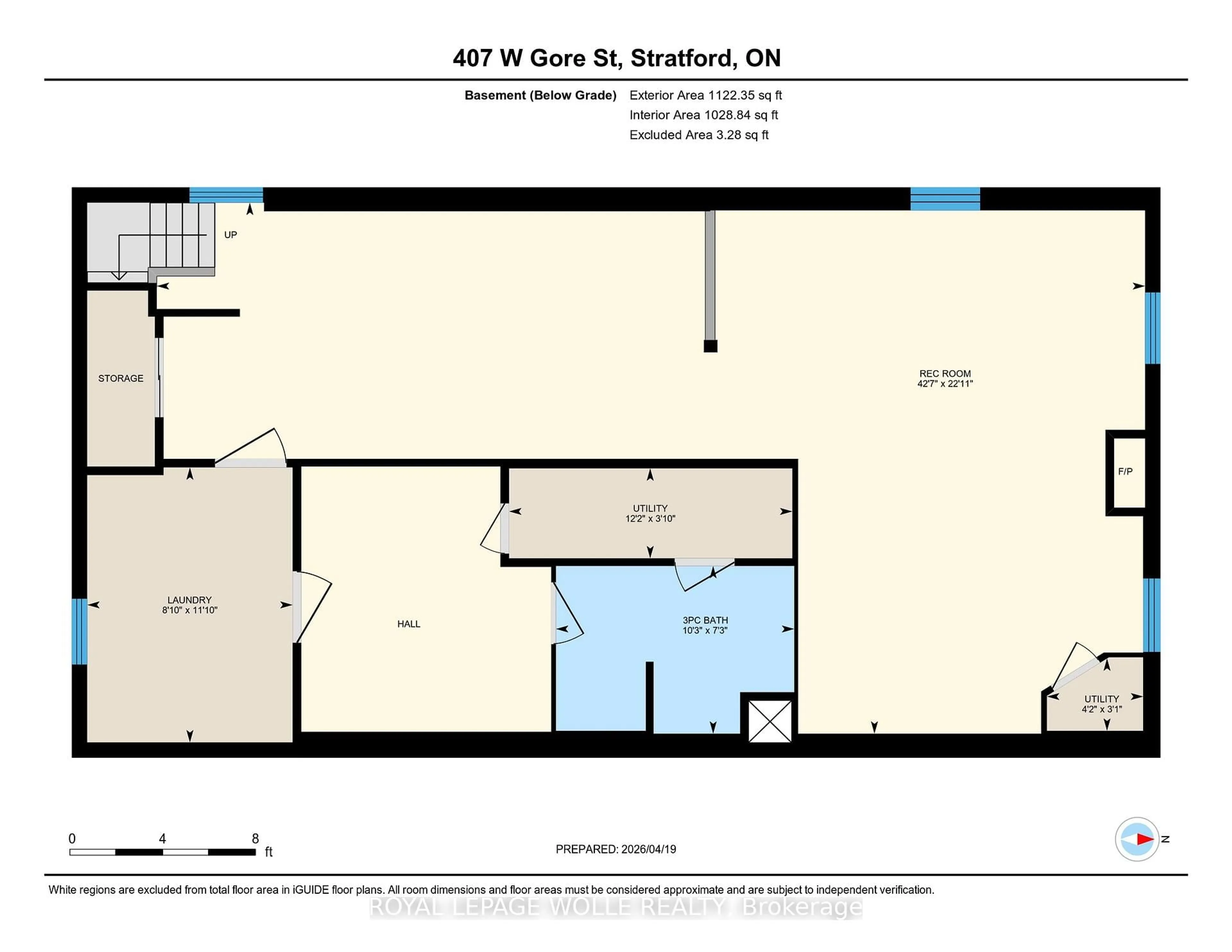 Floor plan for 407 West Gore St, Stratford Ontario N5A 1L2
