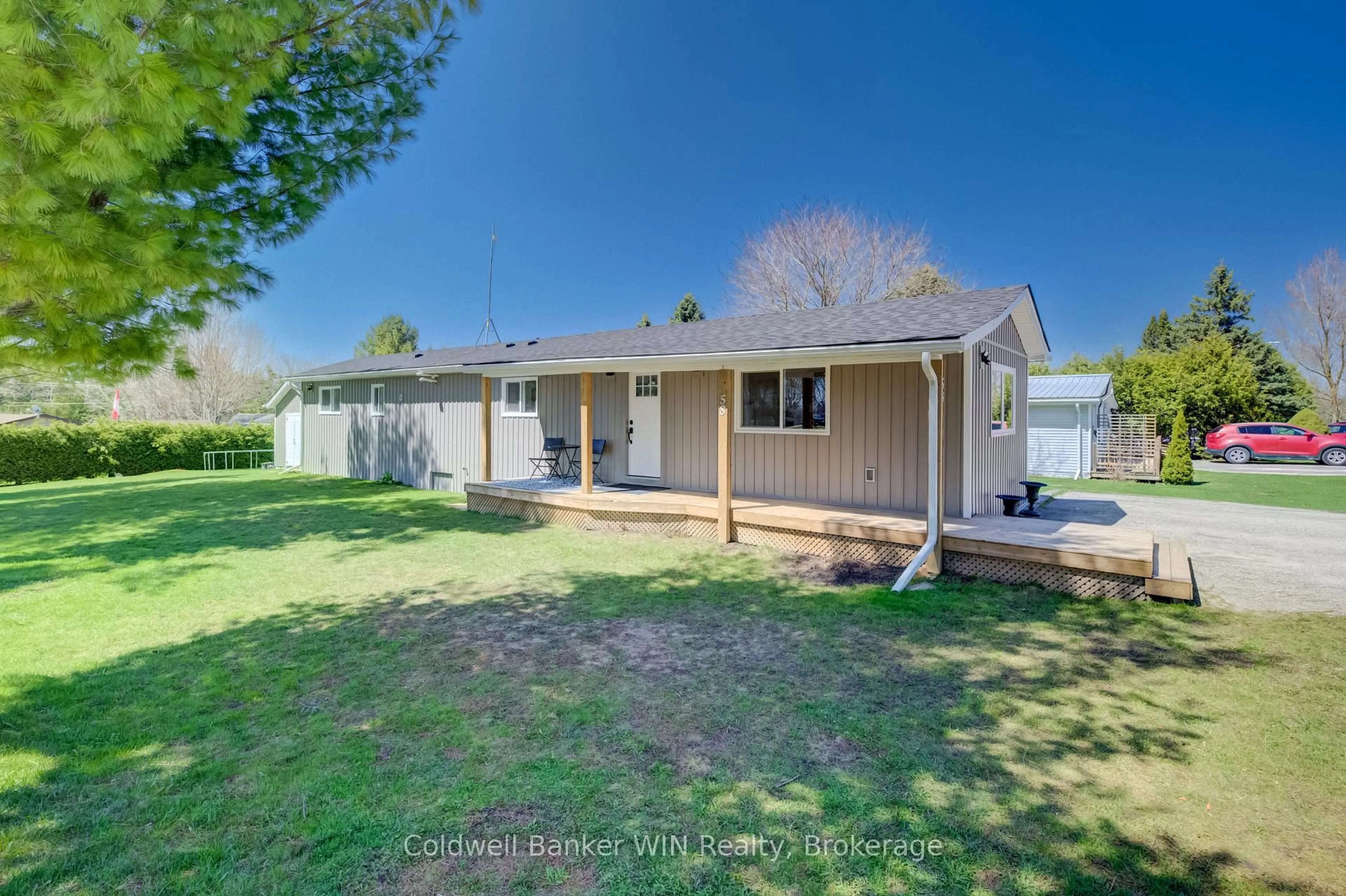 A pic from outside/outdoor area/front of a property/back of a property/a pic from drone, street for 58 2nd Ave, Wellington North Ontario N0G 2K0