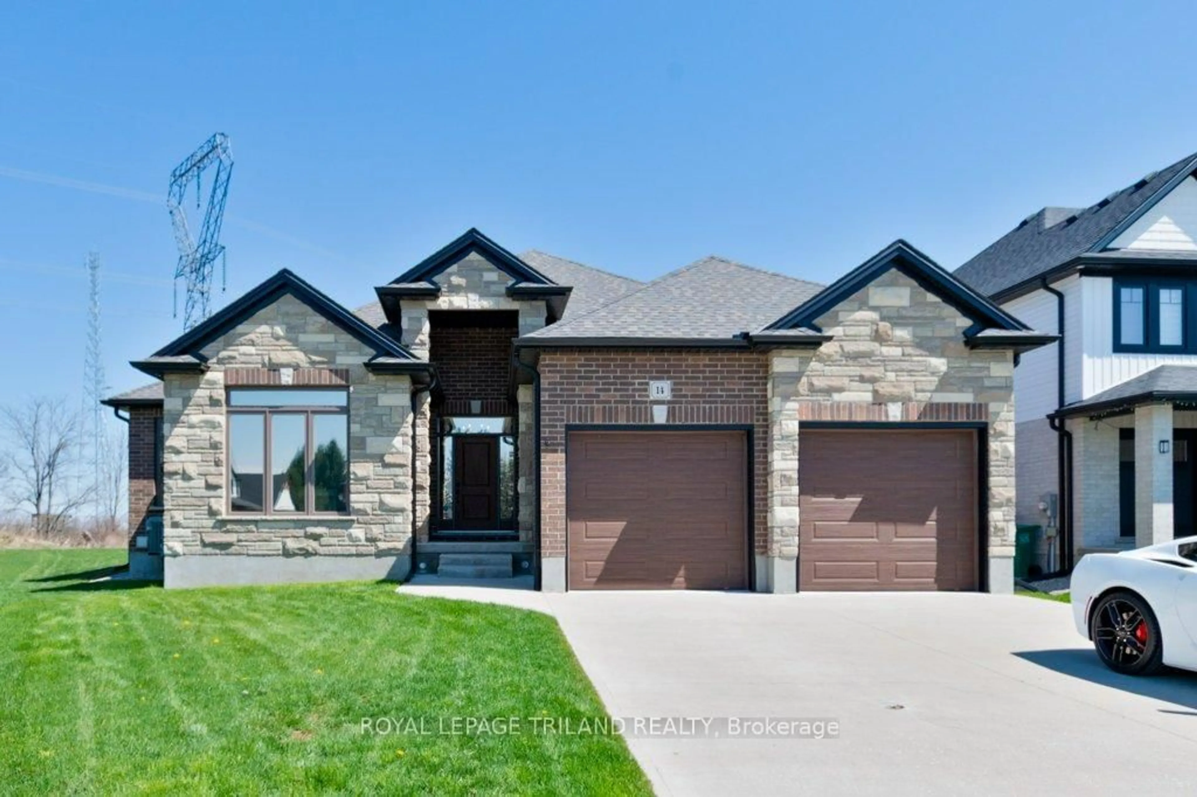 Home with brick exterior material, street for 14 REA Crt, Southwold Ontario N6L 1M1