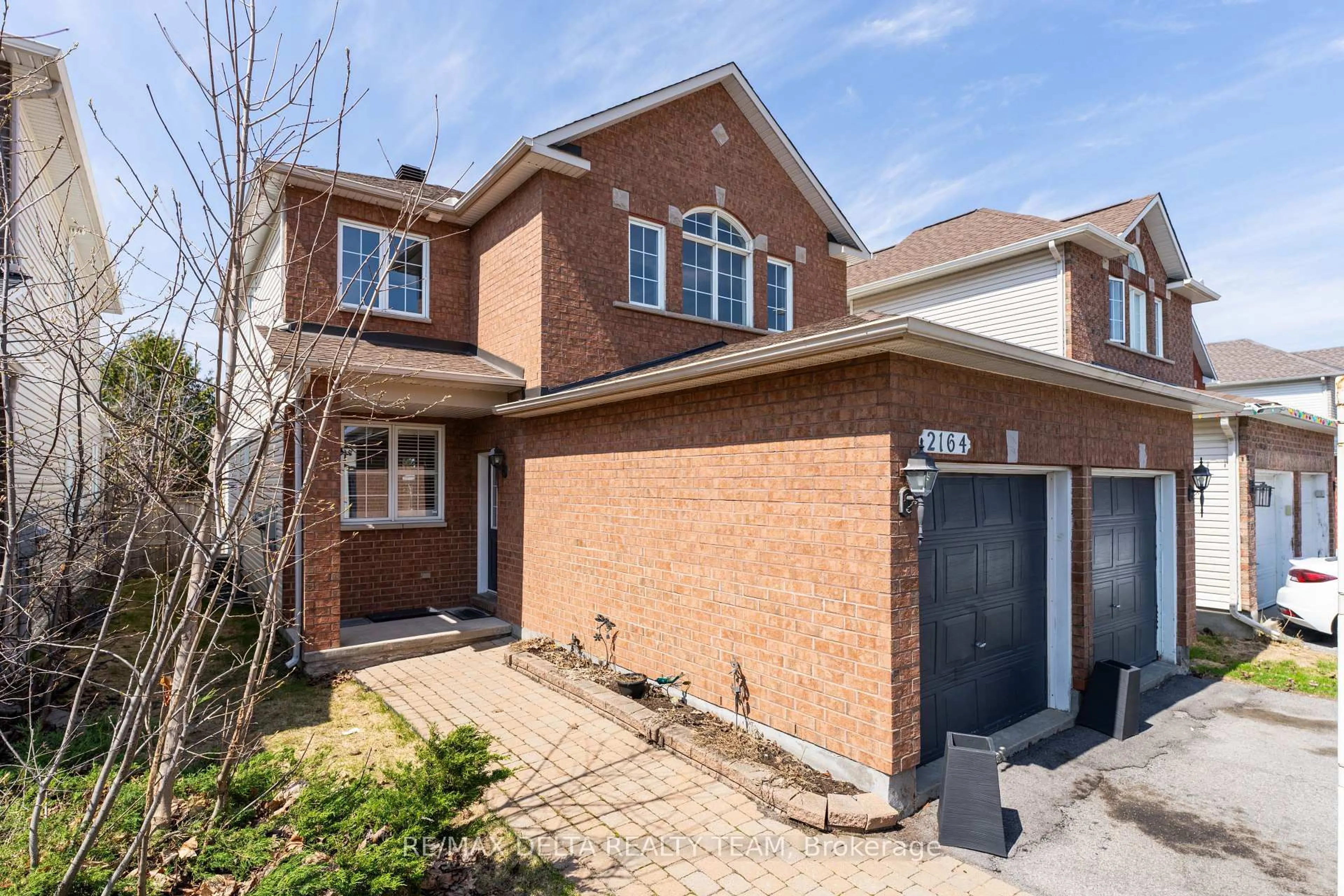 Home with brick exterior material, street for 2164 Sojourn St, Orleans Ontario K4A 4E2