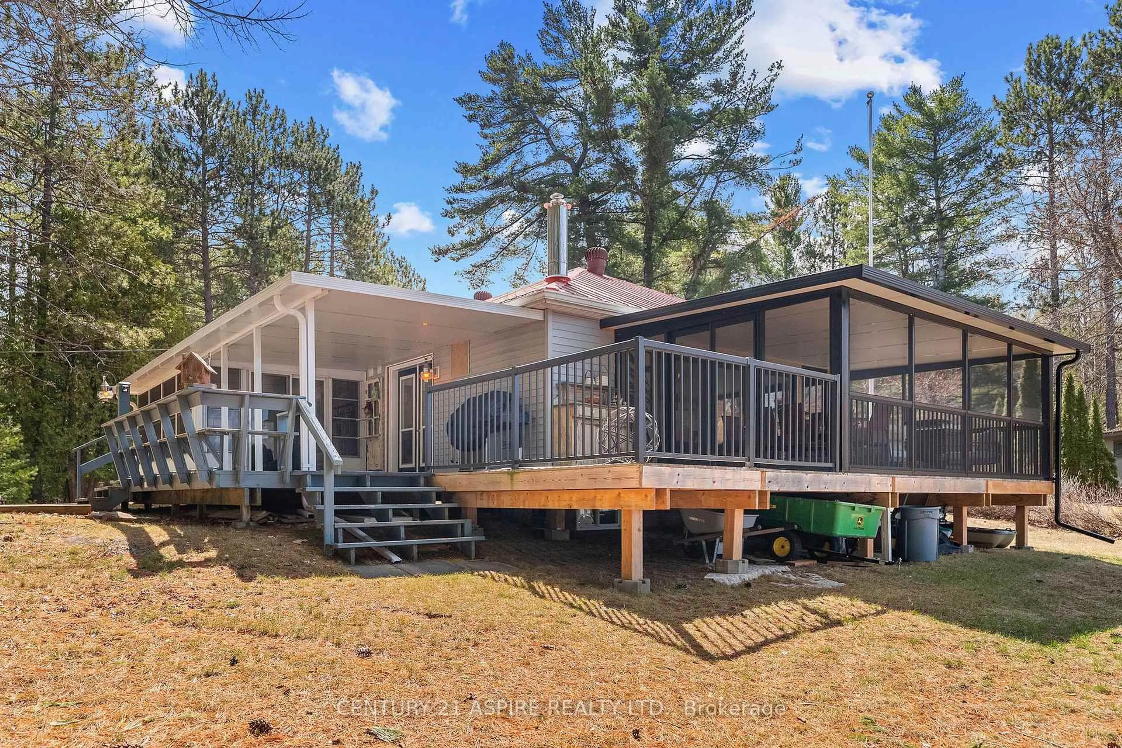 Home with vinyl exterior material, forest/trees view for 97 Billena Way, Golden Lake Ontario K0J 1X0