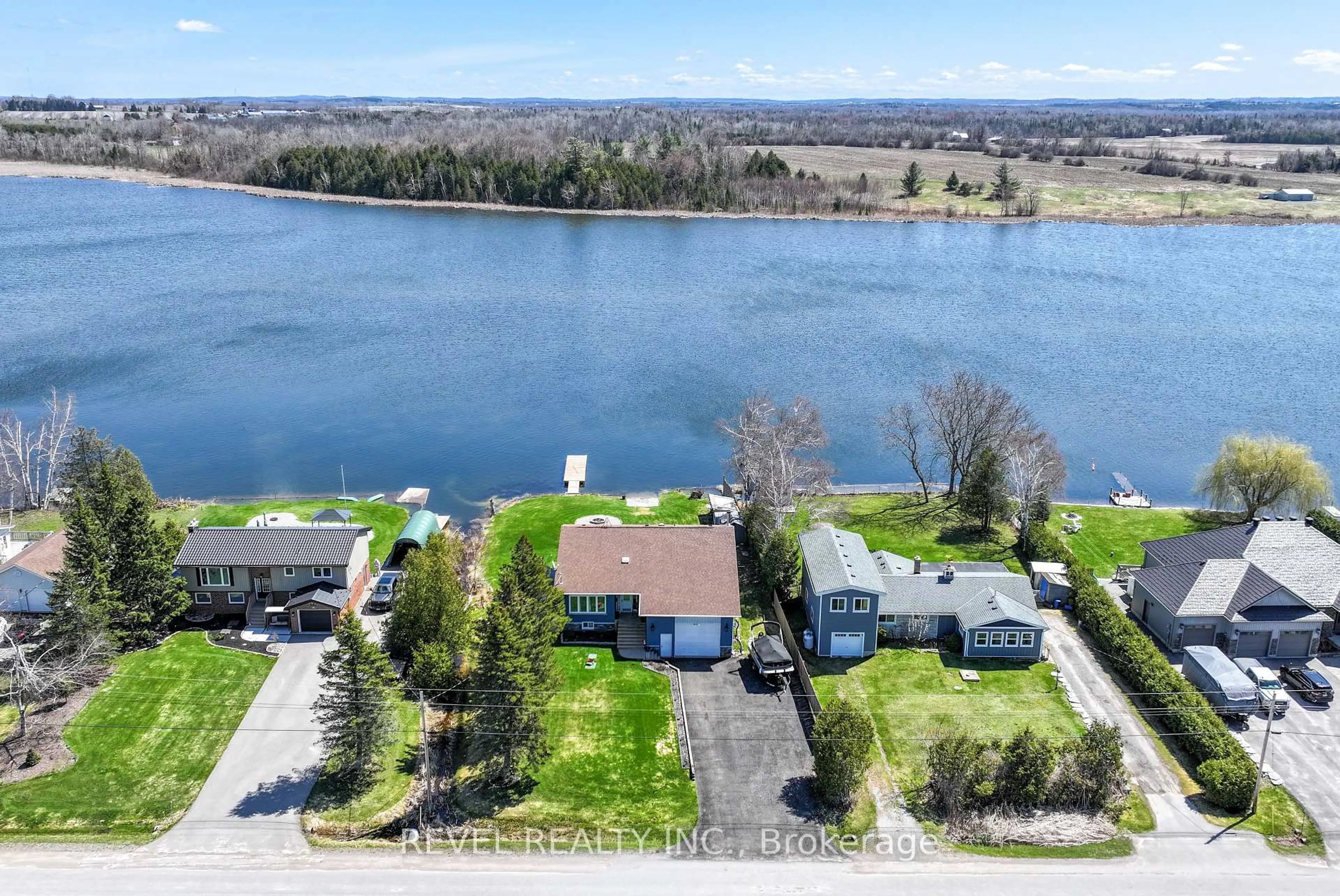 A pic from outside/outdoor area/front of a property/back of a property/a pic from drone, water/lake/river/ocean view for 190 O'reilly Lane, Kawartha Lakes Ontario K0M 2C0