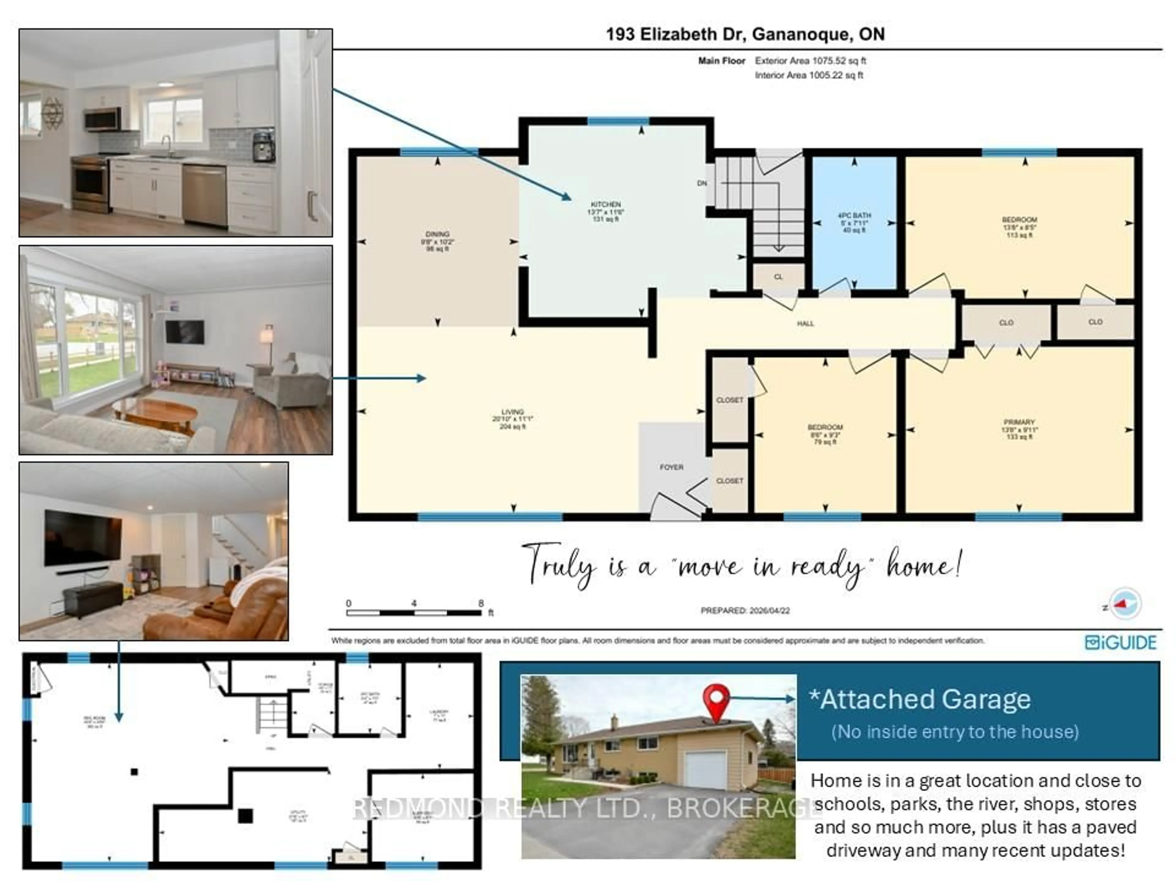 Floor plan for 193 Elizabeth Dr, Gananoque Ontario K7G 1P6