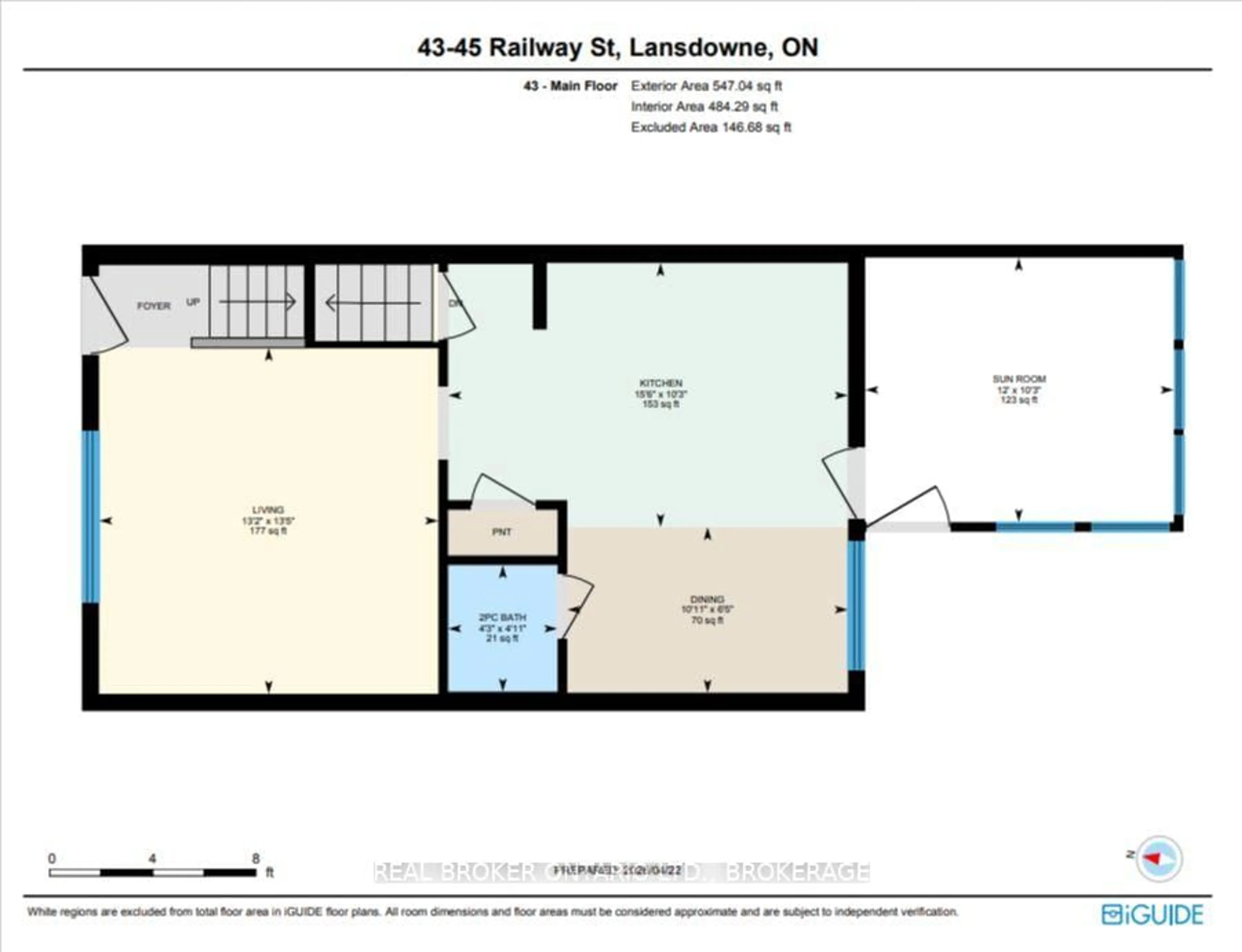 Floor plan for 43-45 Railway St, Lansdowne Village Ontario K0E 1L0