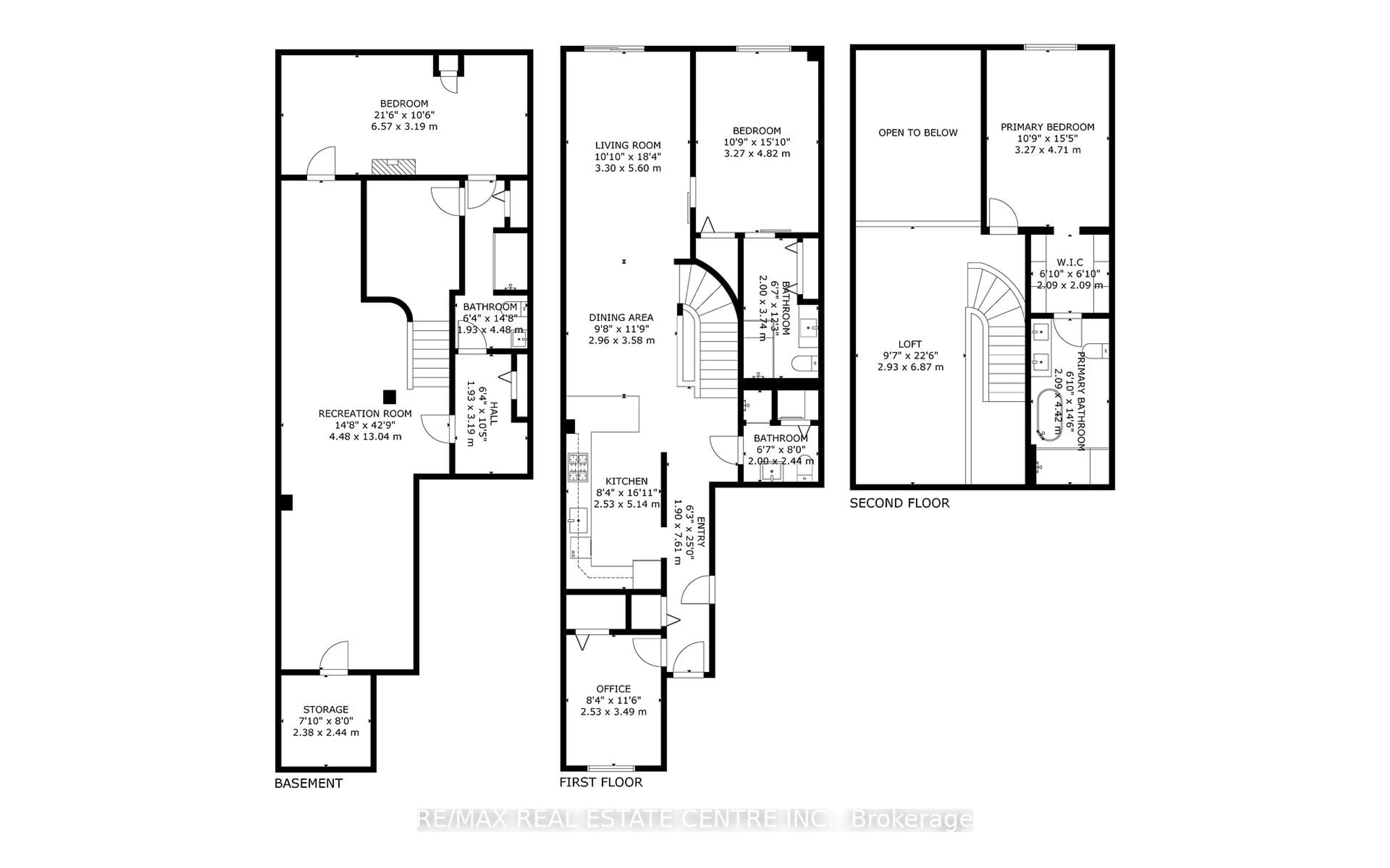 Floor plan for 222 Fellowes Cres #25, Hamilton Ontario L8B 0R1