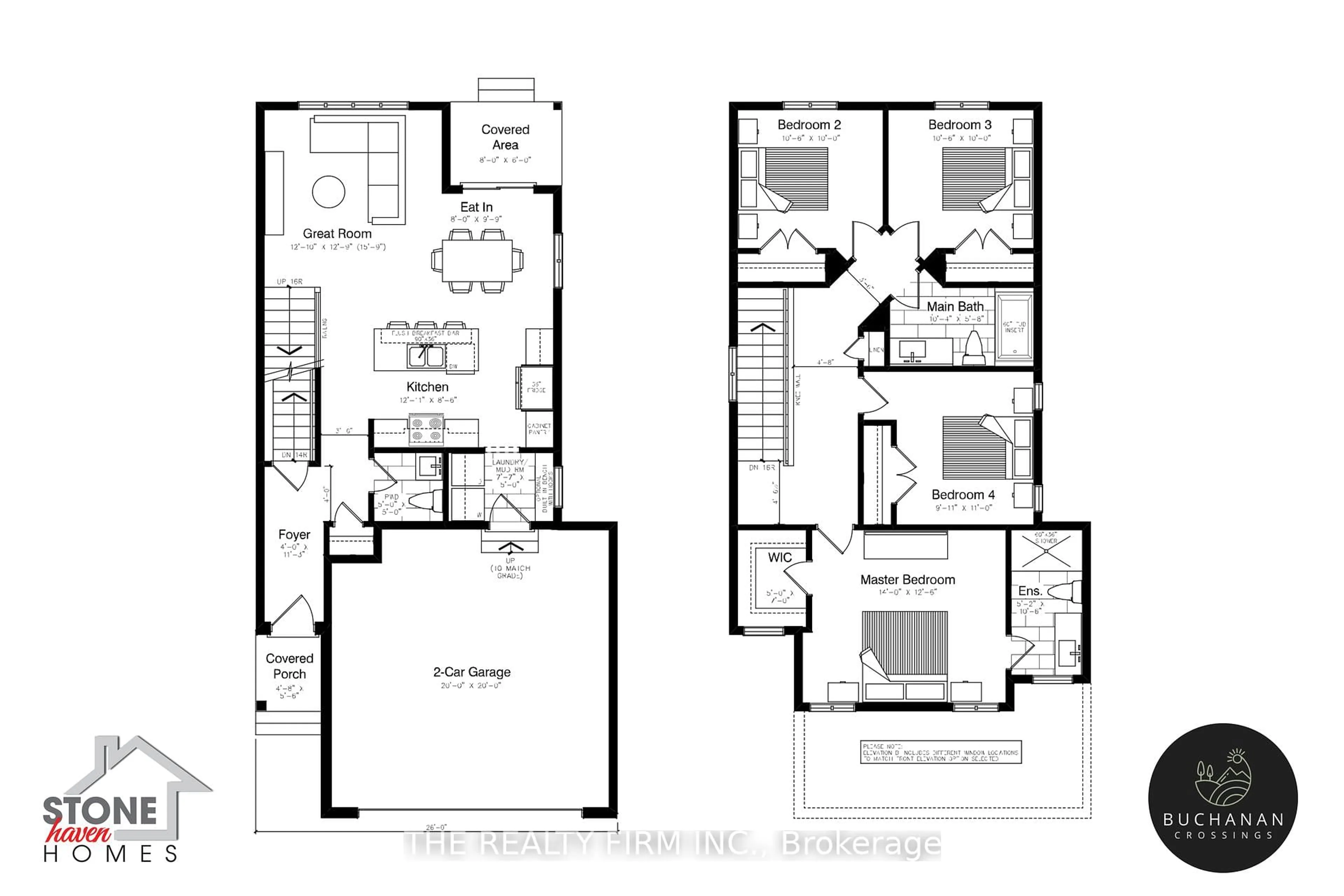 Floor plan for Lot 72 Beer Cres, Strathroy-Caradoc Ontario N7G 3K5