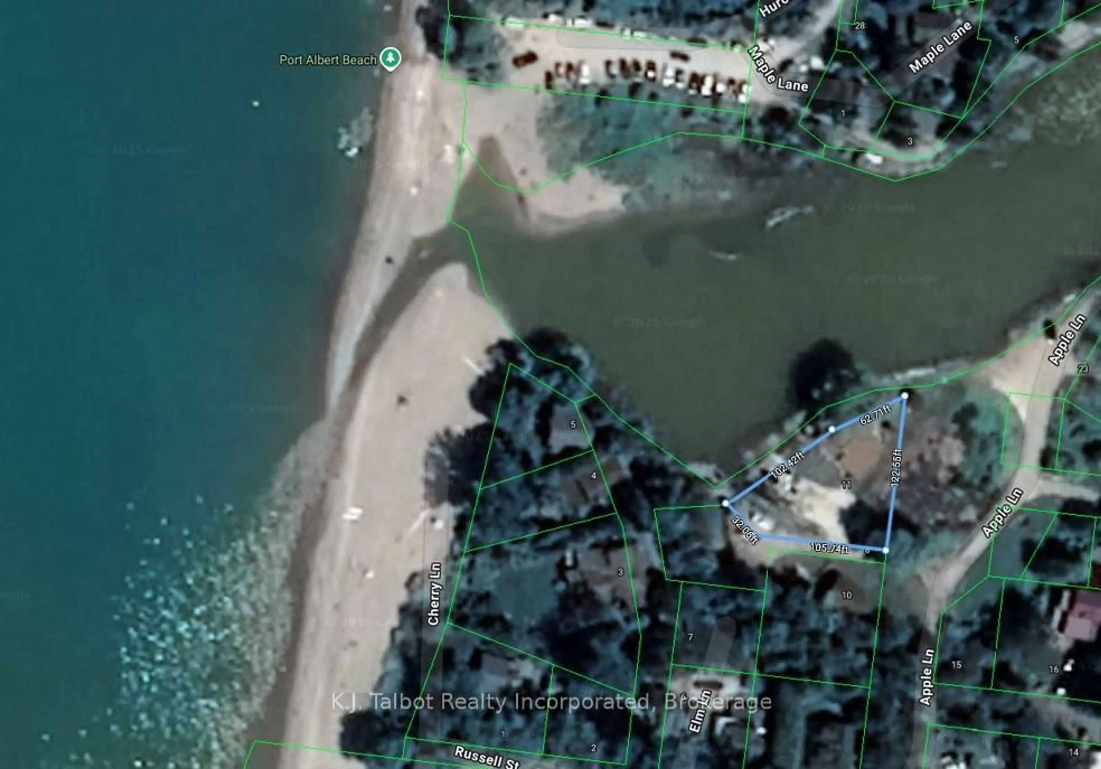 A pic from outside/outdoor area/front of a property/back of a property/a pic from drone, water/lake/river/ocean view for 11 Apple Lane, Ashfield-Colborne-Wawanosh Ontario N7A 3X9
