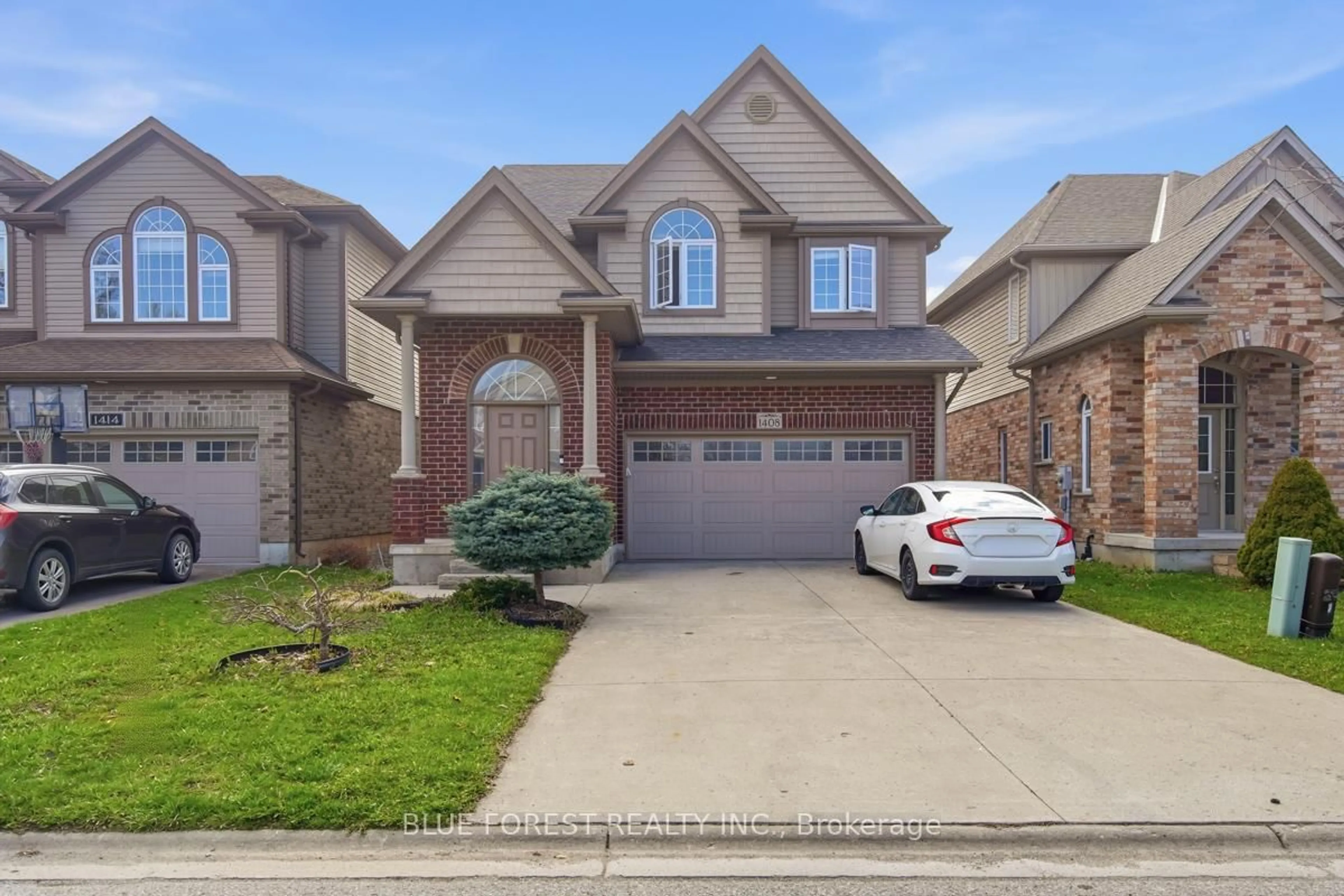 Home with brick exterior material, street for 1408 Devos Dr, London North Ontario N5X 4L1