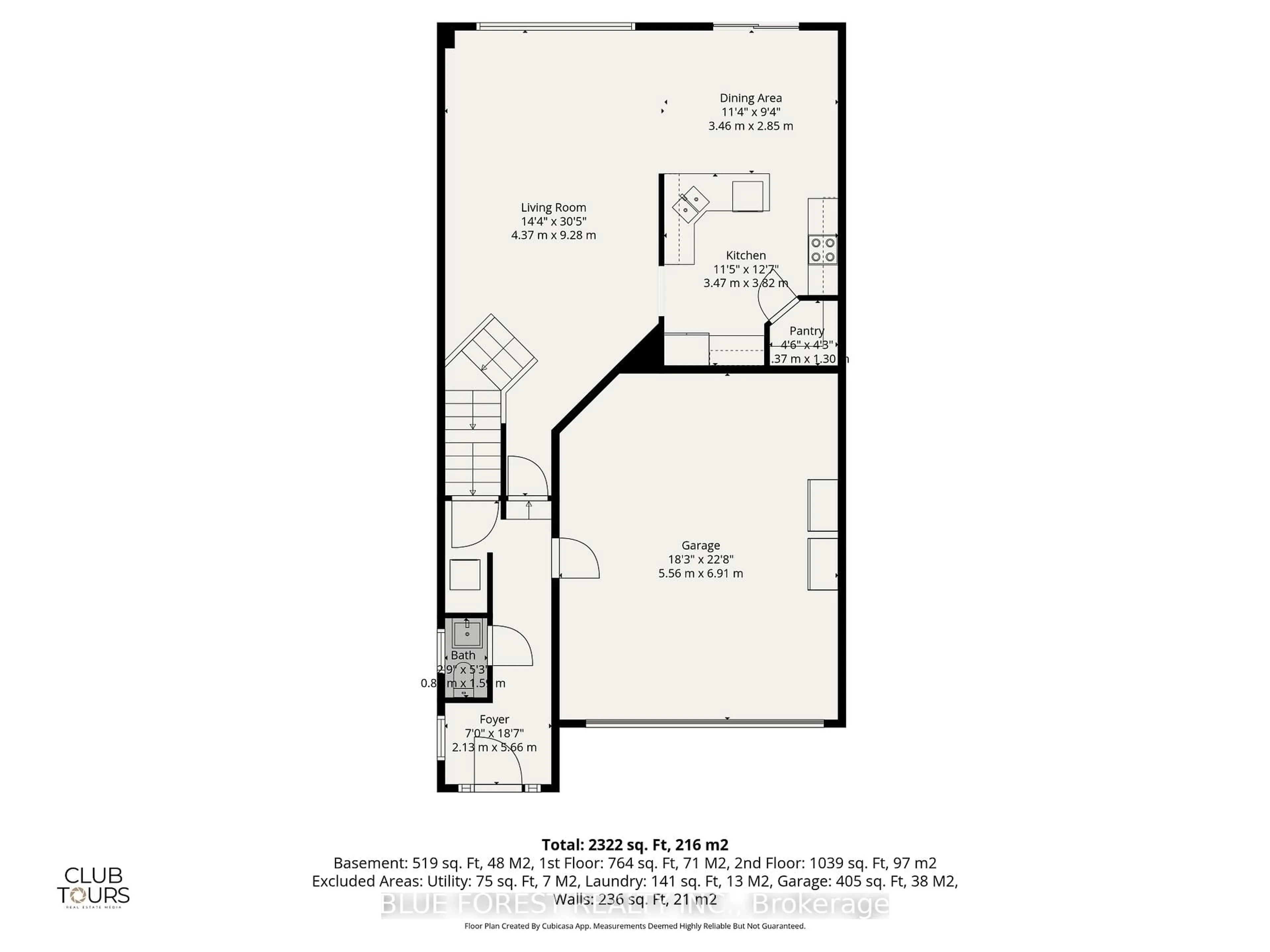 Floor plan for 1408 Devos Dr, London North Ontario N5X 4L1
