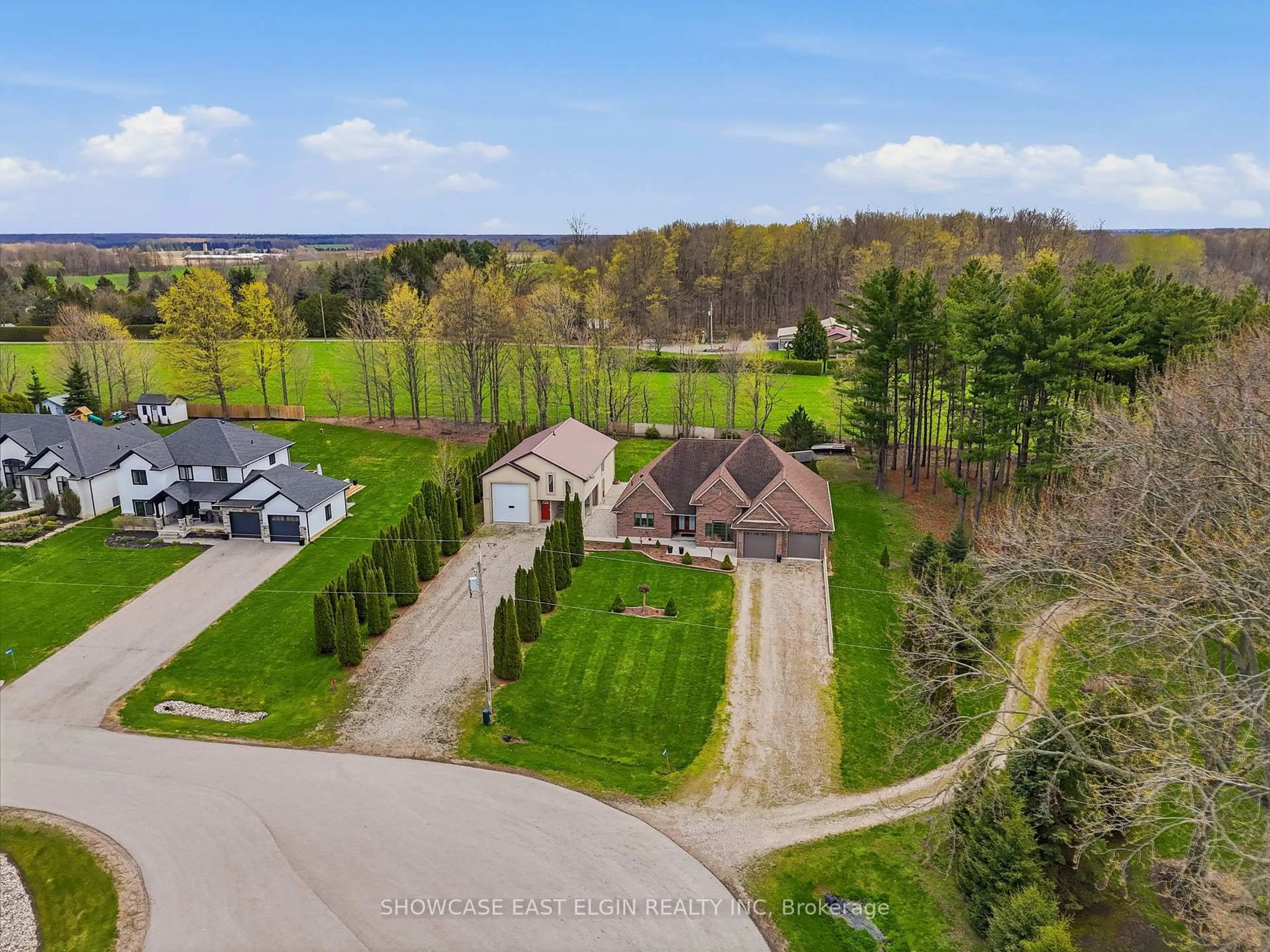 A pic from outside/outdoor area/front of a property/back of a property/a pic from drone, water/lake/river/ocean view for 88628 Hilltop Lane, Malahide Ontario N5H 0B1