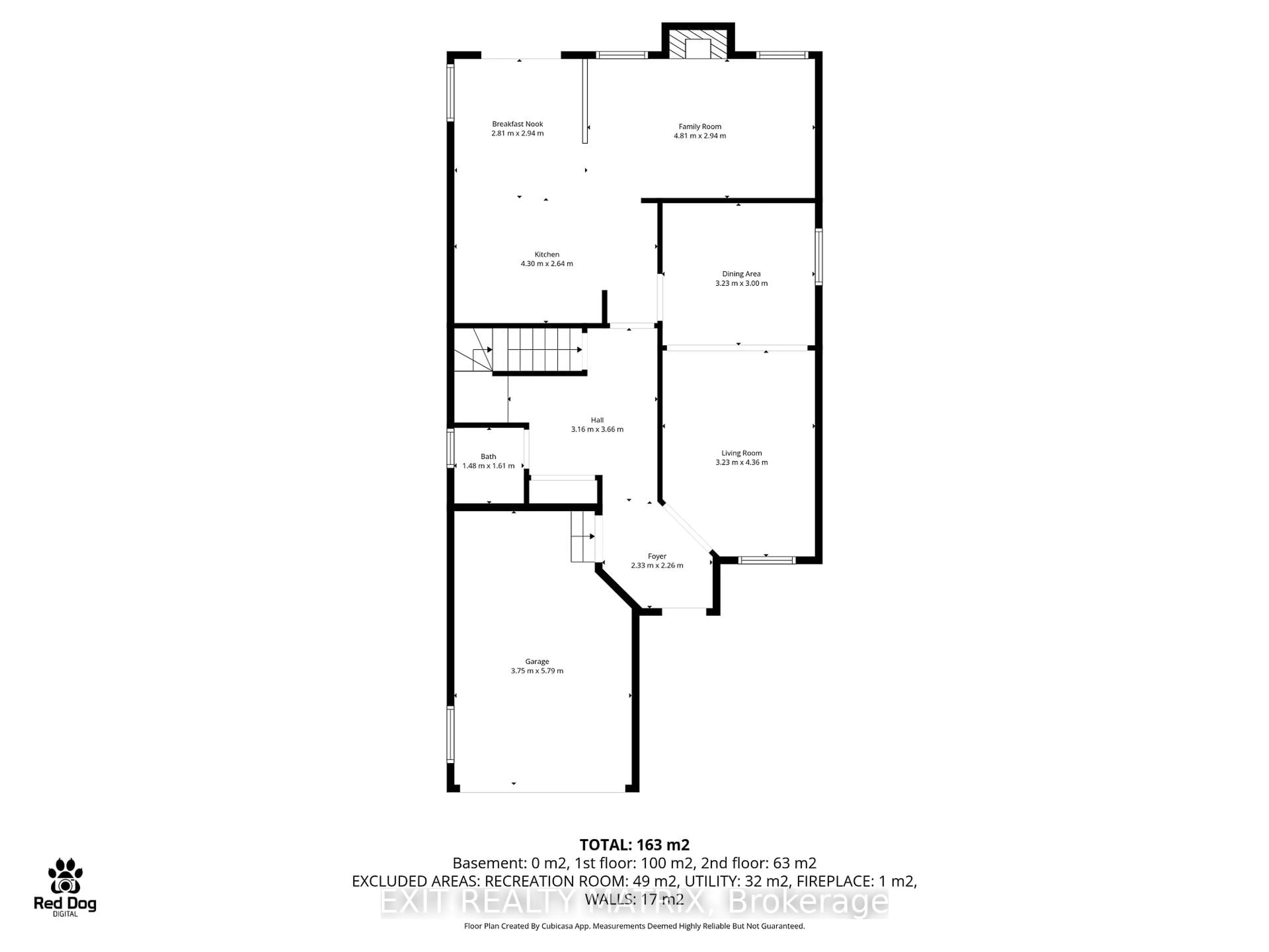 Floor plan for 1458 Shawinigan St, Ottawa Ontario K4A 2N2