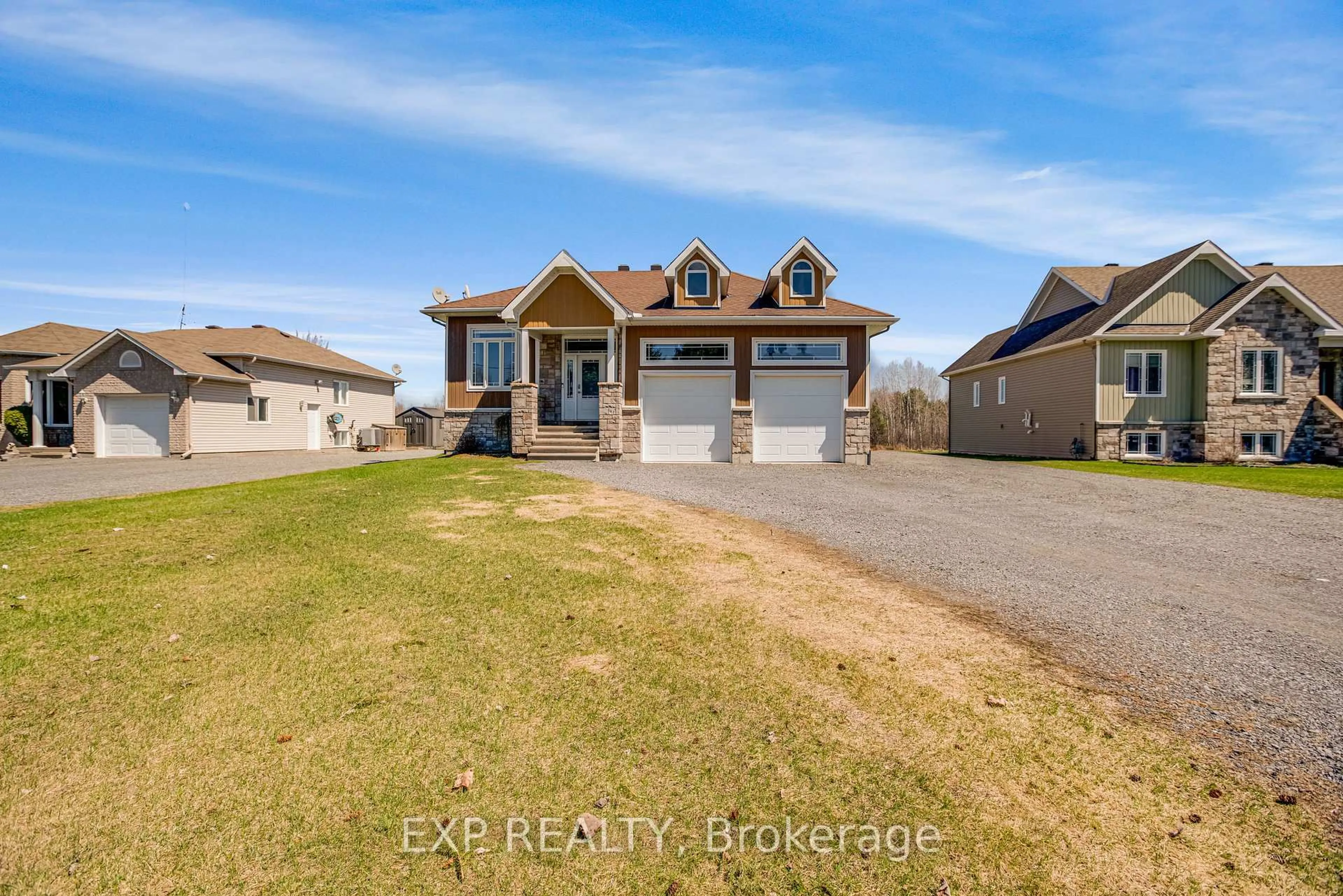 A pic from outside/outdoor area/front of a property/back of a property/a pic from drone, water/lake/river/ocean view for 47 BEAVER Lane, The Nation Ontario K0A 2M0