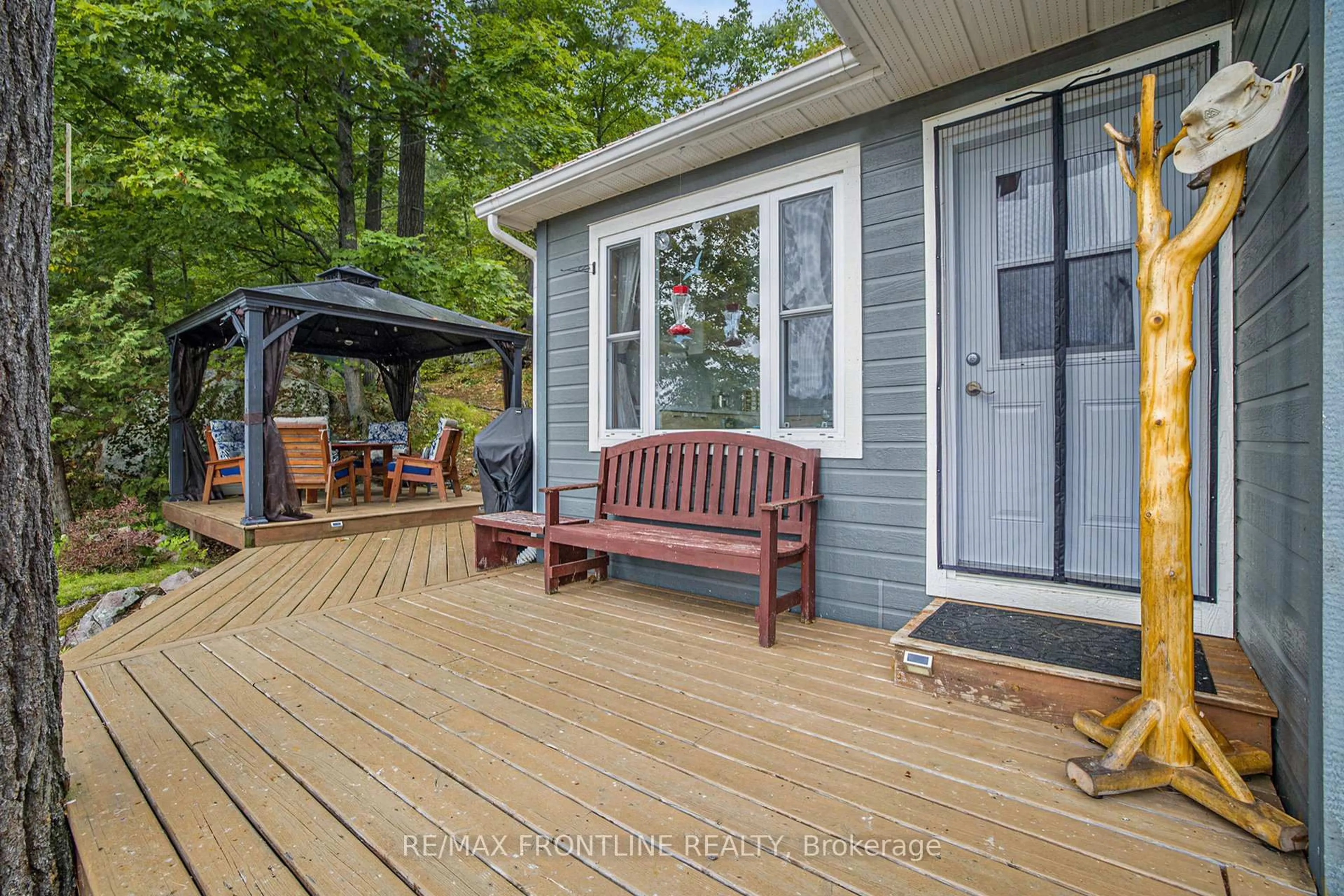 Patio, water/lake/river/ocean view for 1294 Harding Lane, Maberly Ontario K0H 2B0