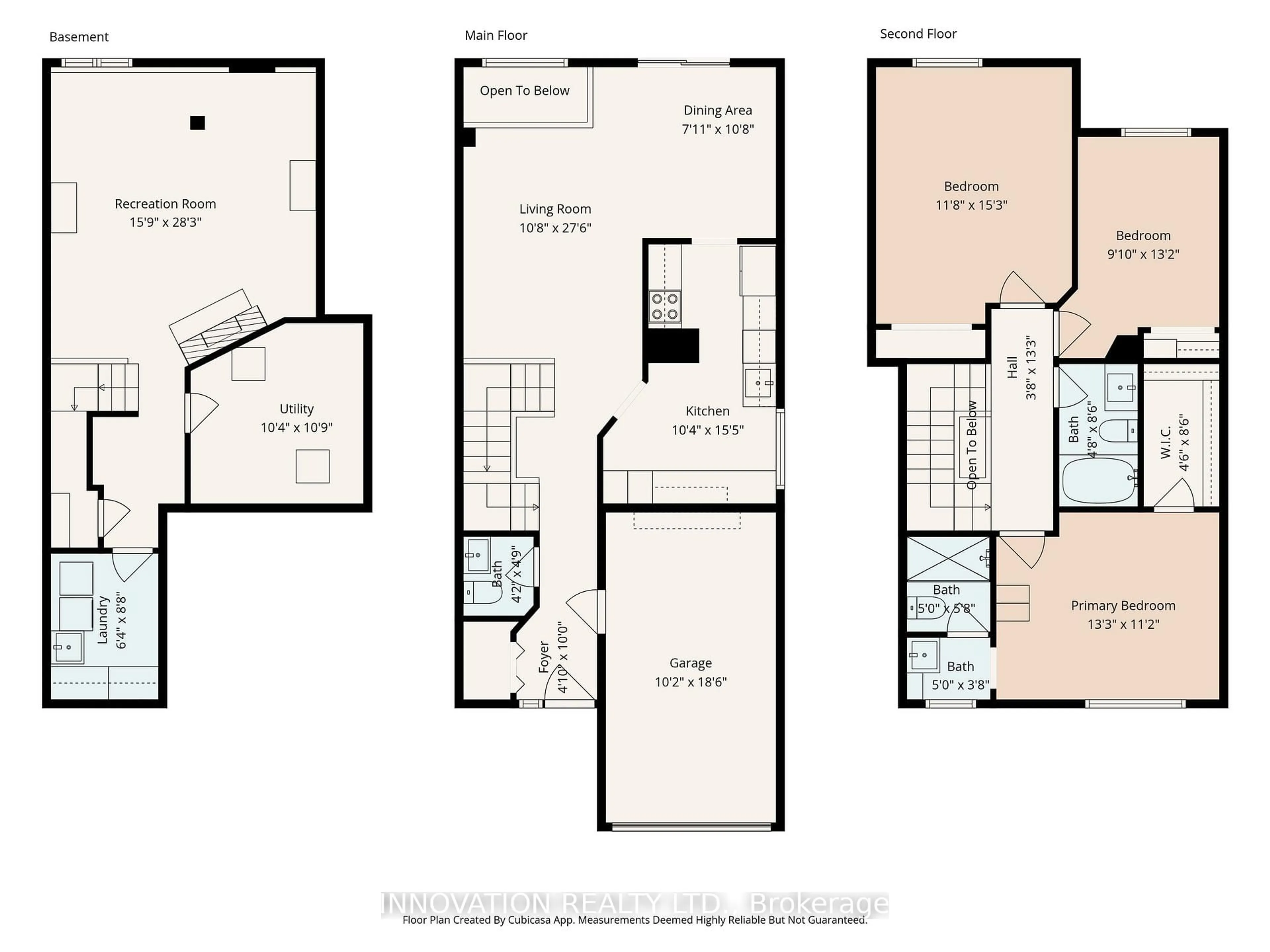 Floor plan for 128 Pickwick Dr, Barrhaven Ontario K2J 3C7