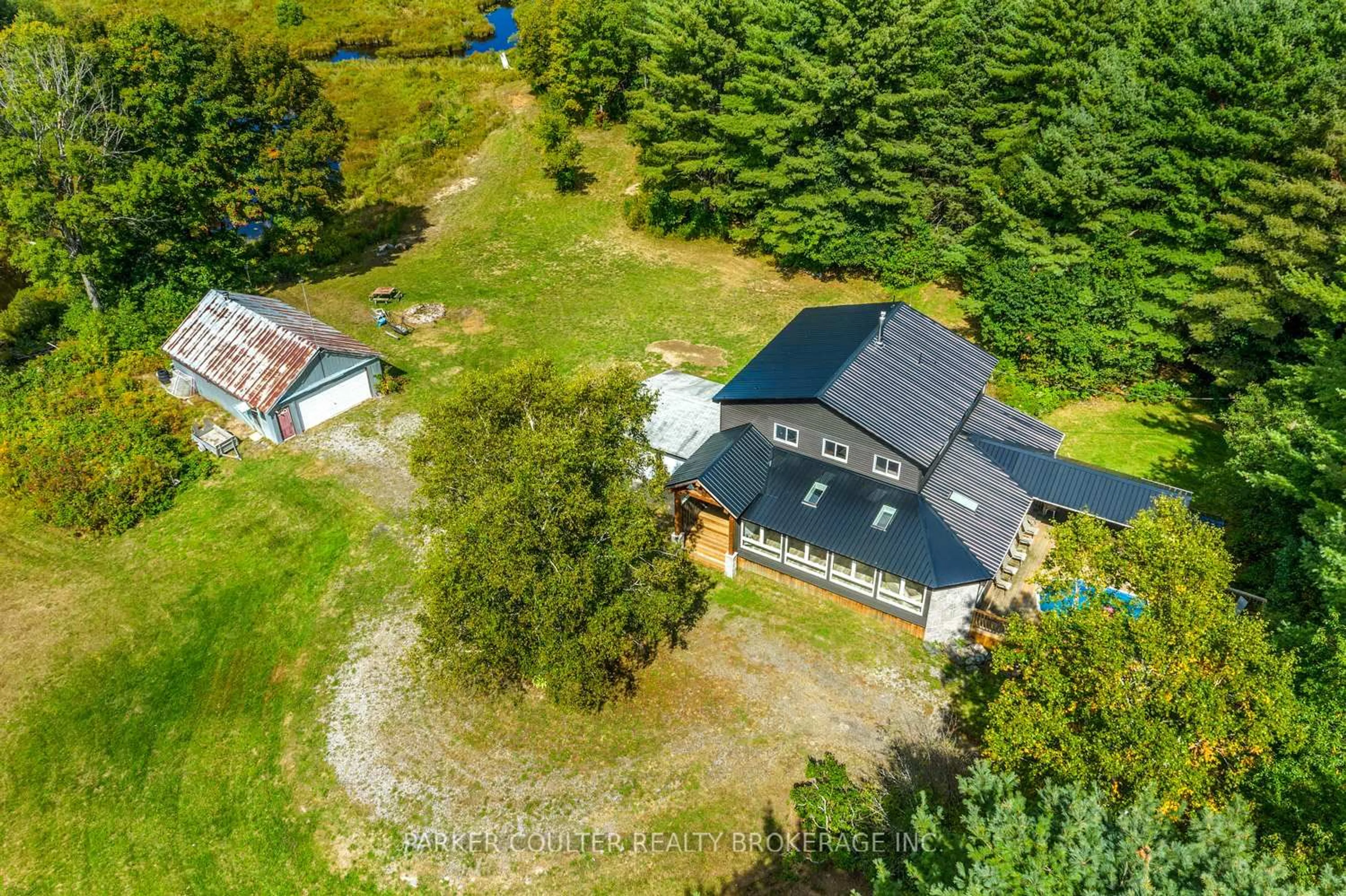 A pic from outside/outdoor area/front of a property/back of a property/a pic from drone, unknown for 259 Nippissing Rd, Seguin Ontario P0C 1J0