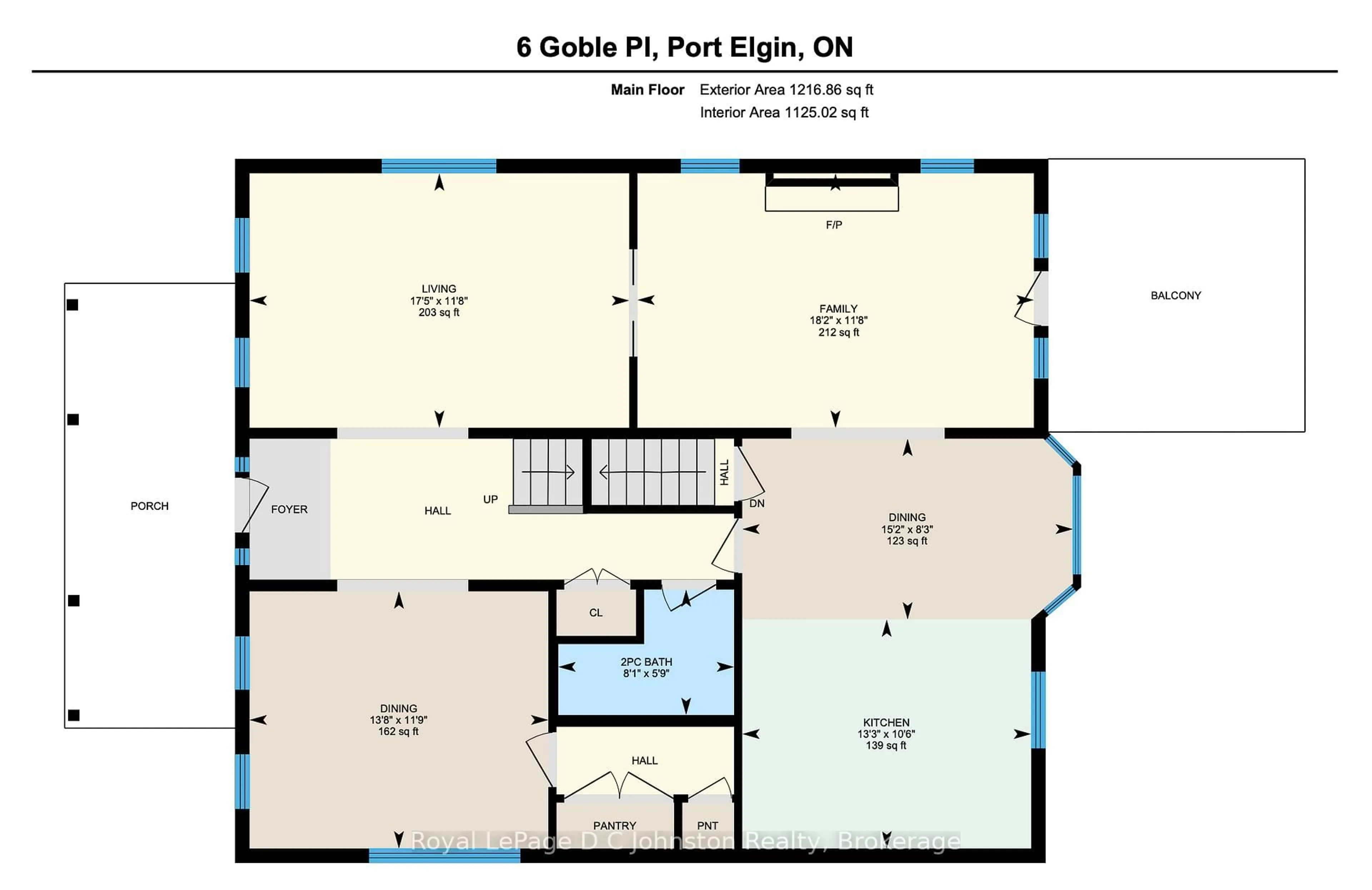 Floor plan for 6 Goble Pl, Saugeen Shores Ontario N0H 2C5
