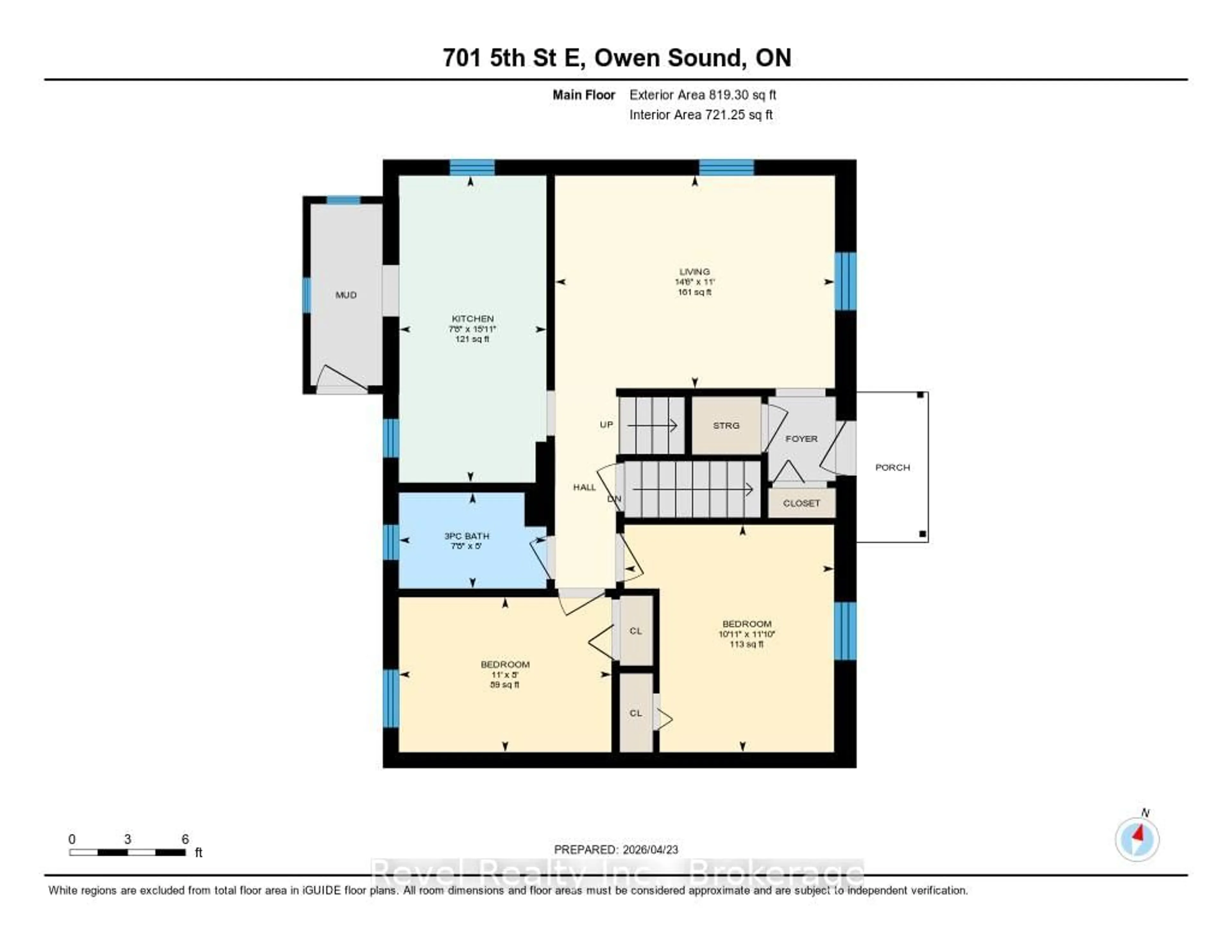 Floor plan for 701 5th St, Owen Sound Ontario N4K 1E4