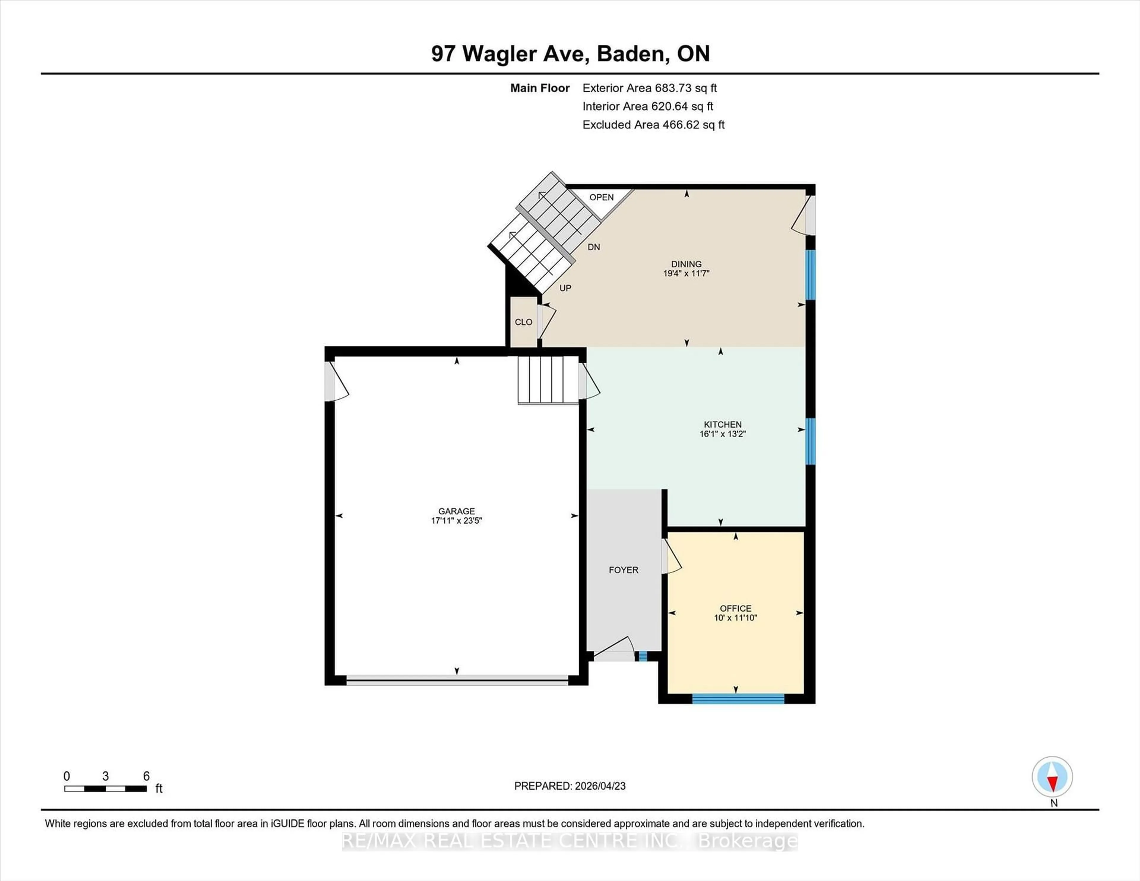 Floor plan for 97 Wagler Ave, Wilmot Ontario N3A 4K8