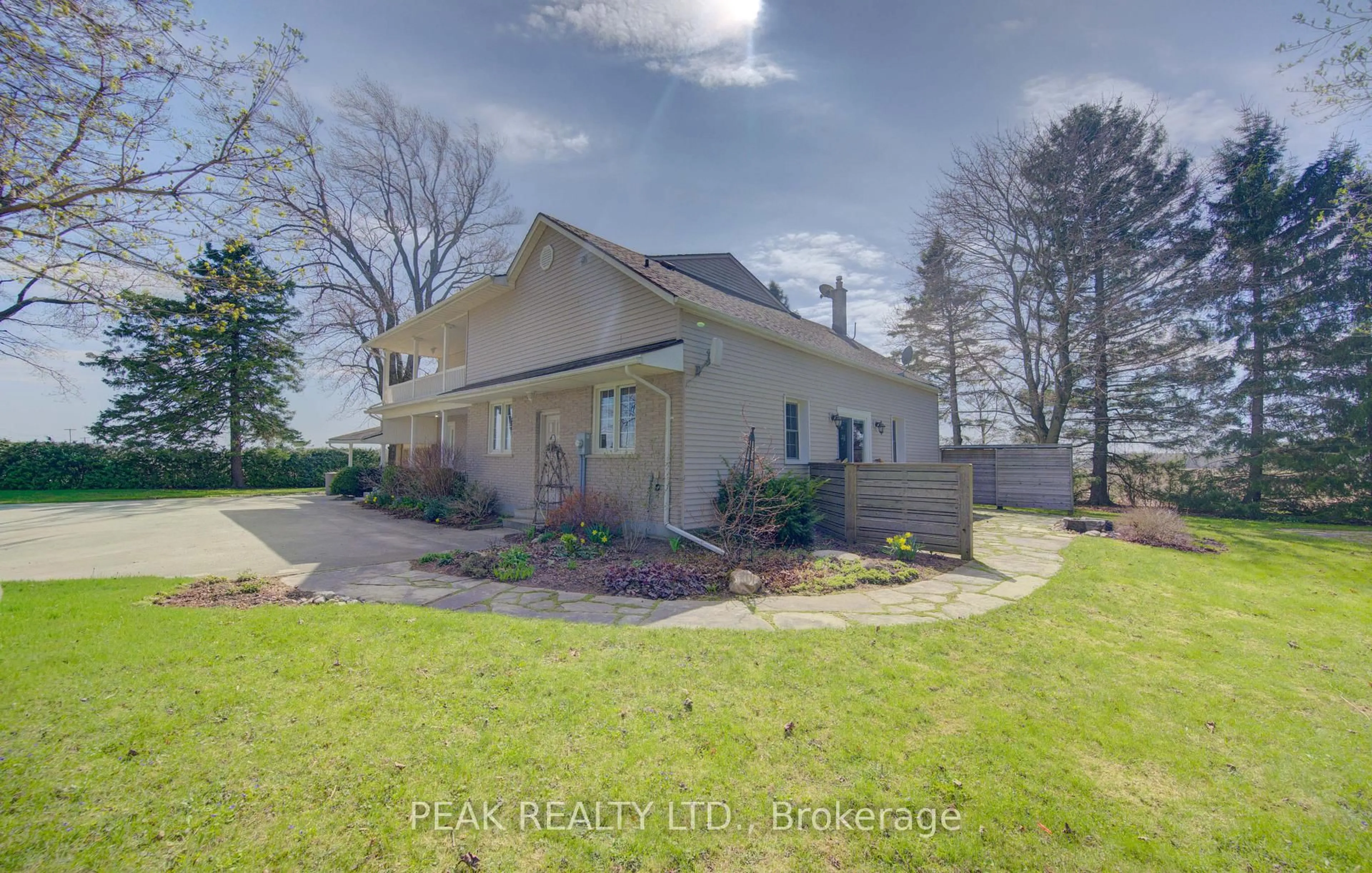 A pic from outside/outdoor area/front of a property/back of a property/a pic from drone, street for 3498 Rd 109, Perth East Ontario N0B 2R0