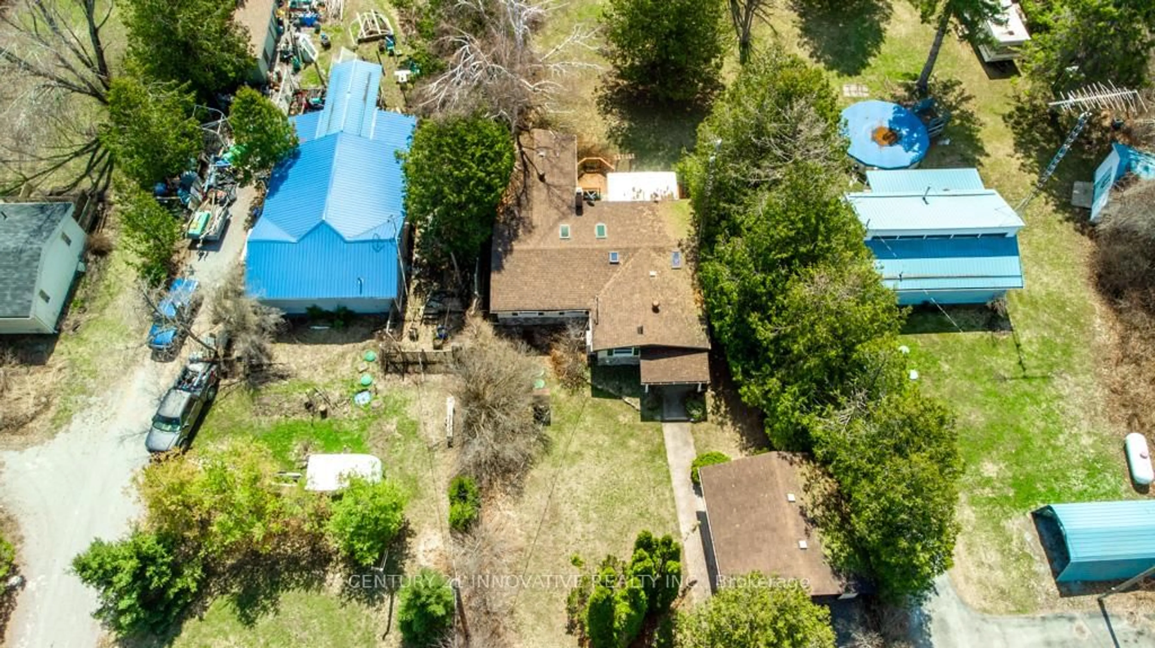 A pic from outside/outdoor area/front of a property/back of a property/a pic from drone, unknown for 159 Mcguire Beach Rd, Kawartha Lakes Ontario K0M 2B0