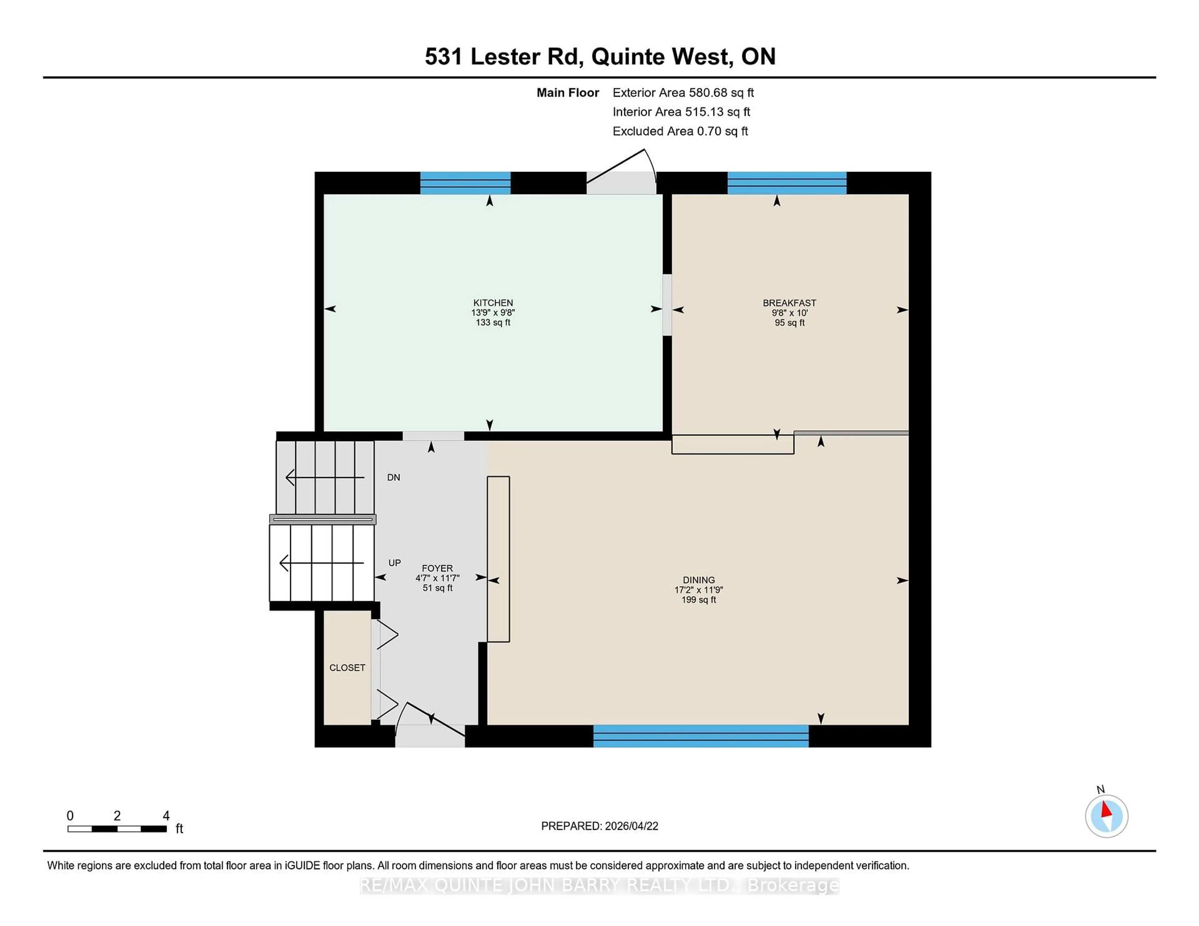 Floor plan for 531 Lester Rd, Trenton Ontario K8V 5P8