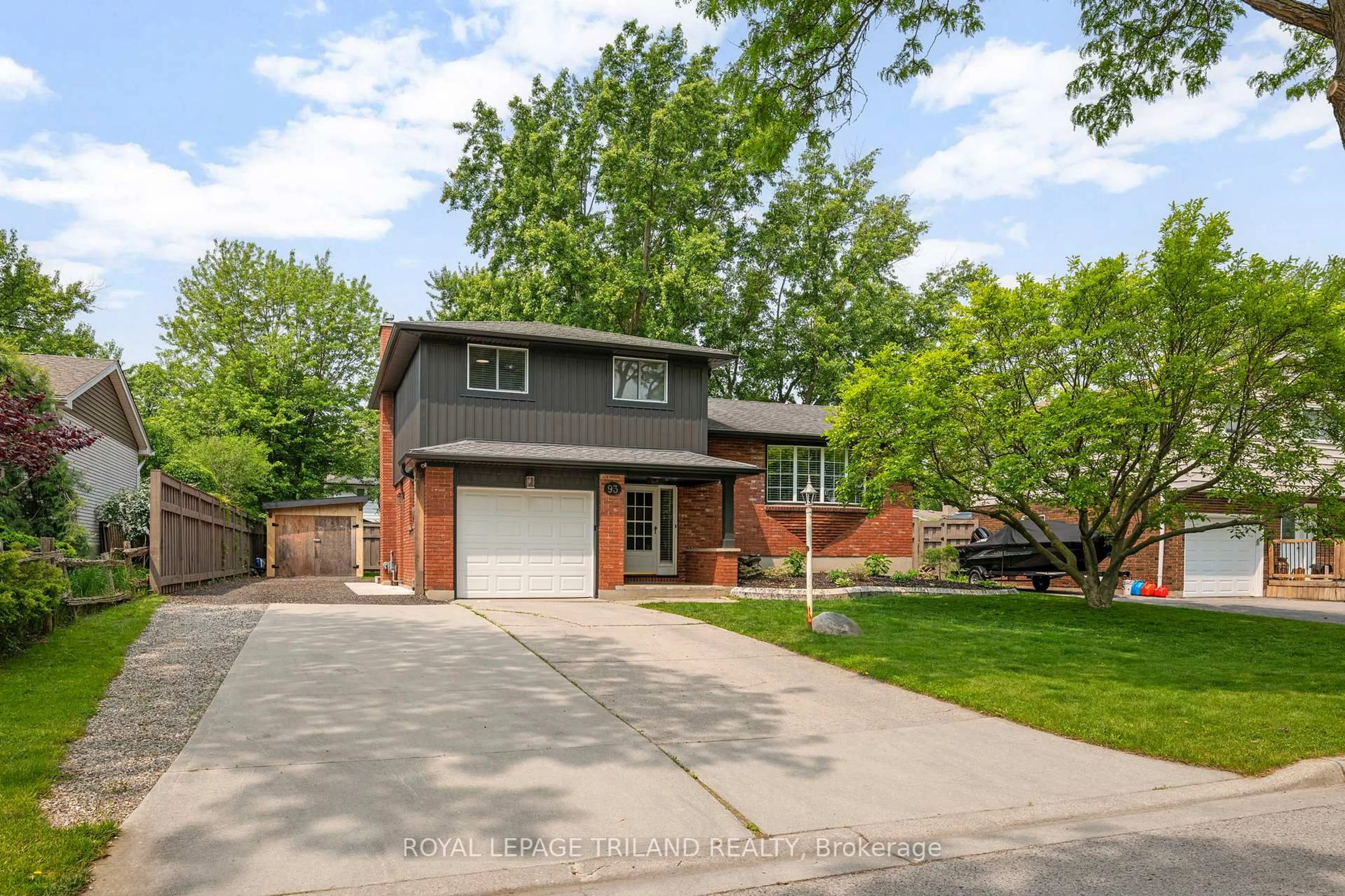 Home with brick exterior material, street for 93 St Lawrence Blvd, London South Ontario N6J 2X2