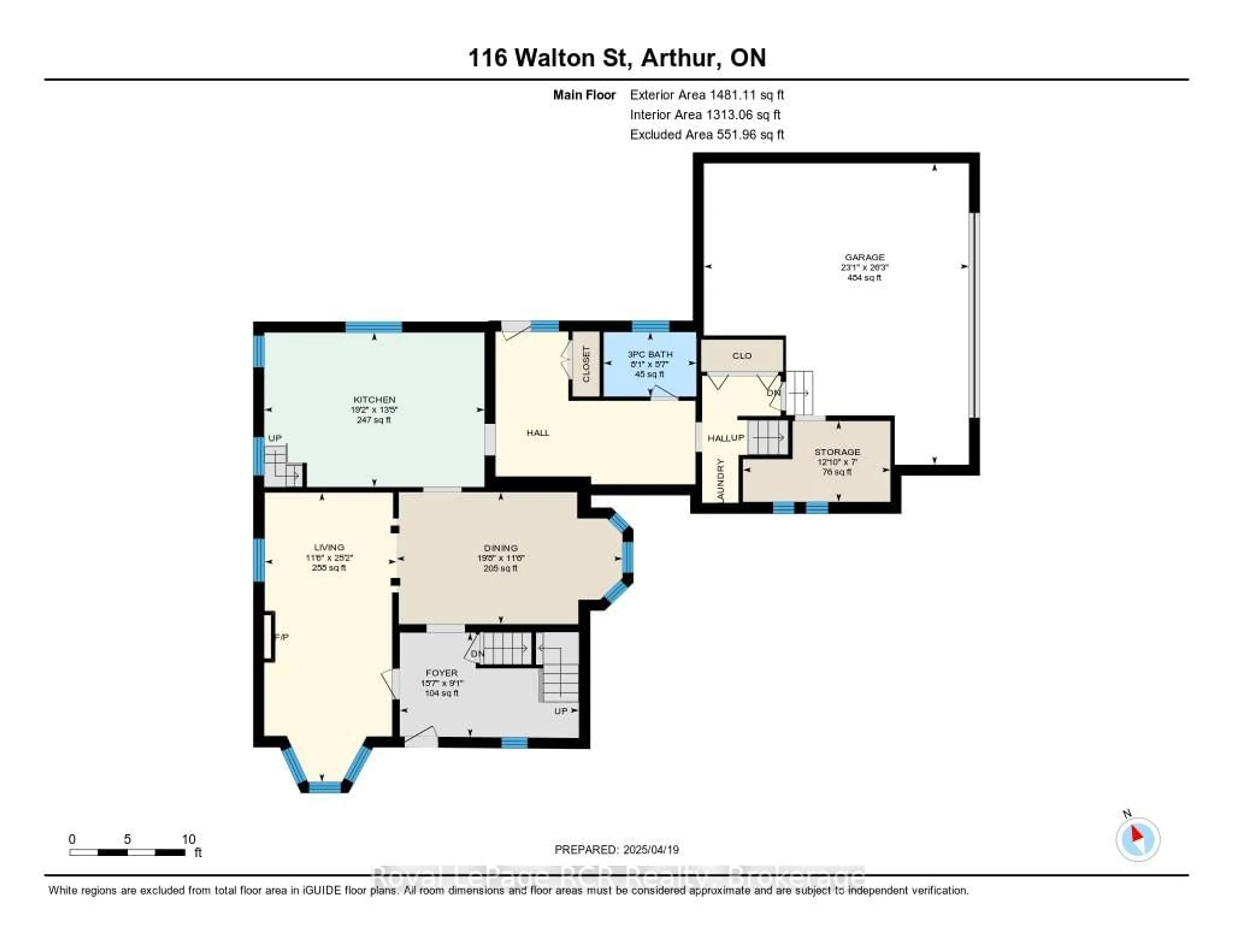 Floor plan for 116 Walton St, Wellington North Ontario N0G 1A0