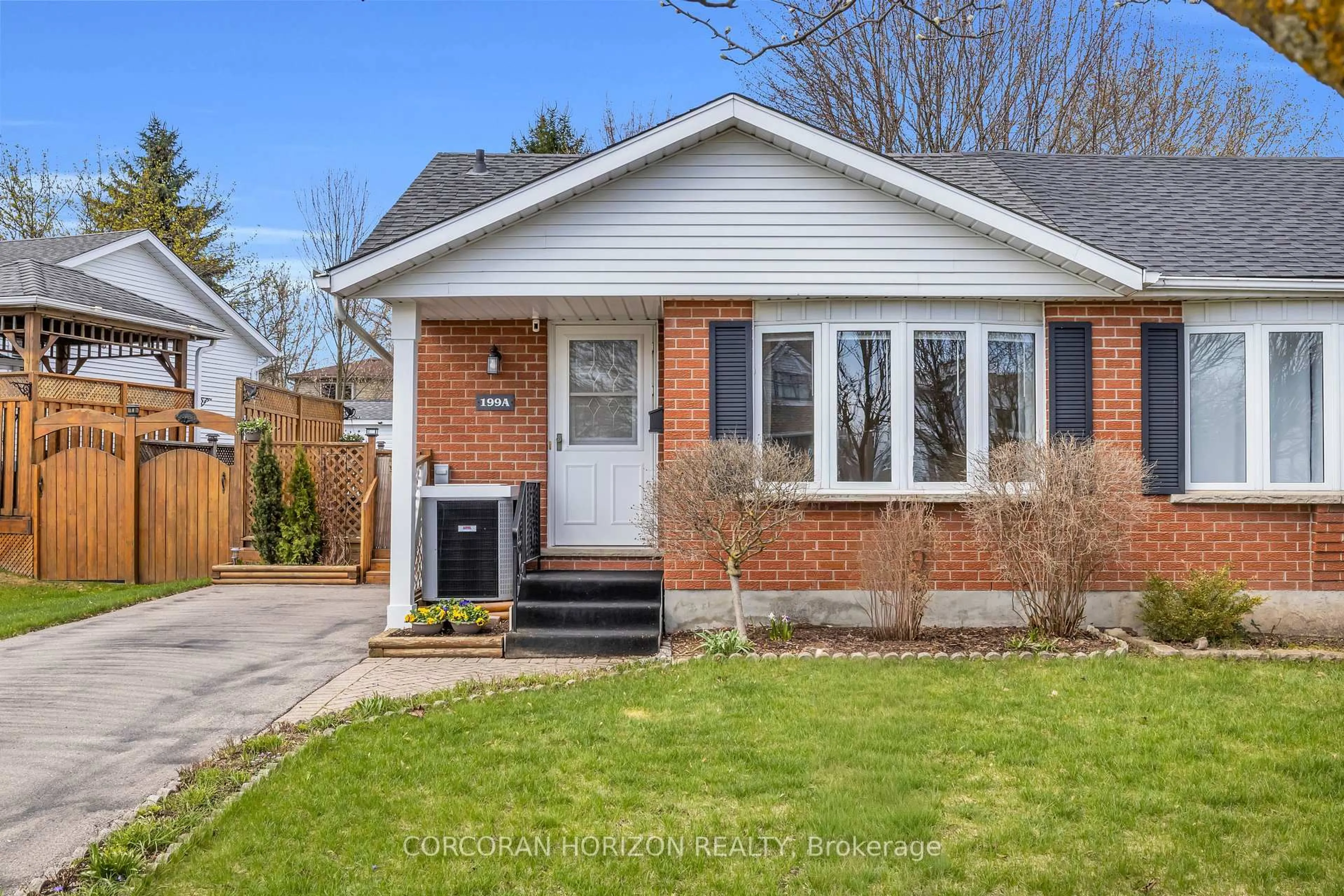 Home with brick exterior material, street for 199A Auburn Dr, Waterloo Ontario N2K 3T1