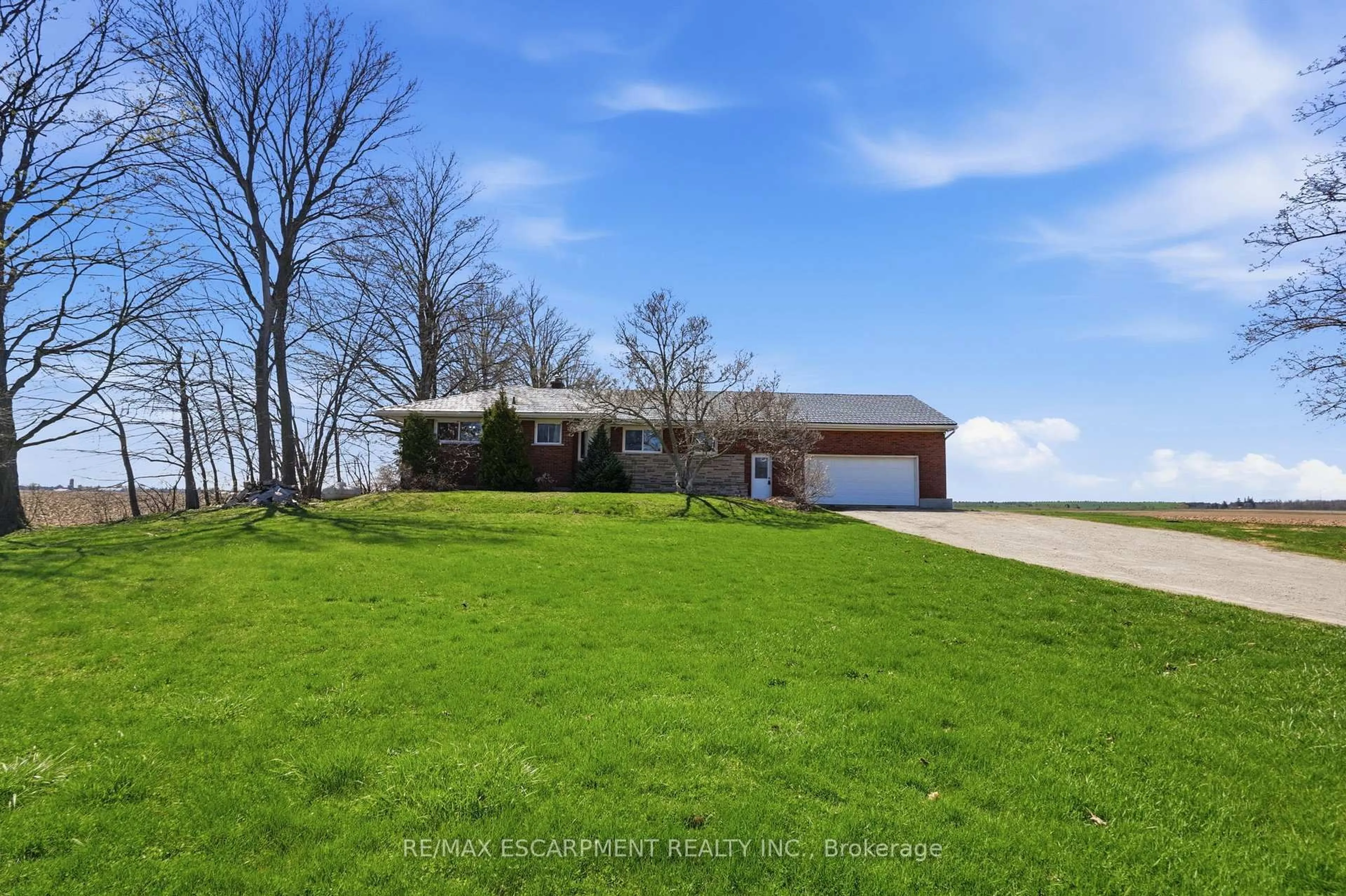 A pic from outside/outdoor area/front of a property/back of a property/a pic from drone, water/lake/river/ocean view for 371 Highway 52, Hamilton Ontario L9H 5E2