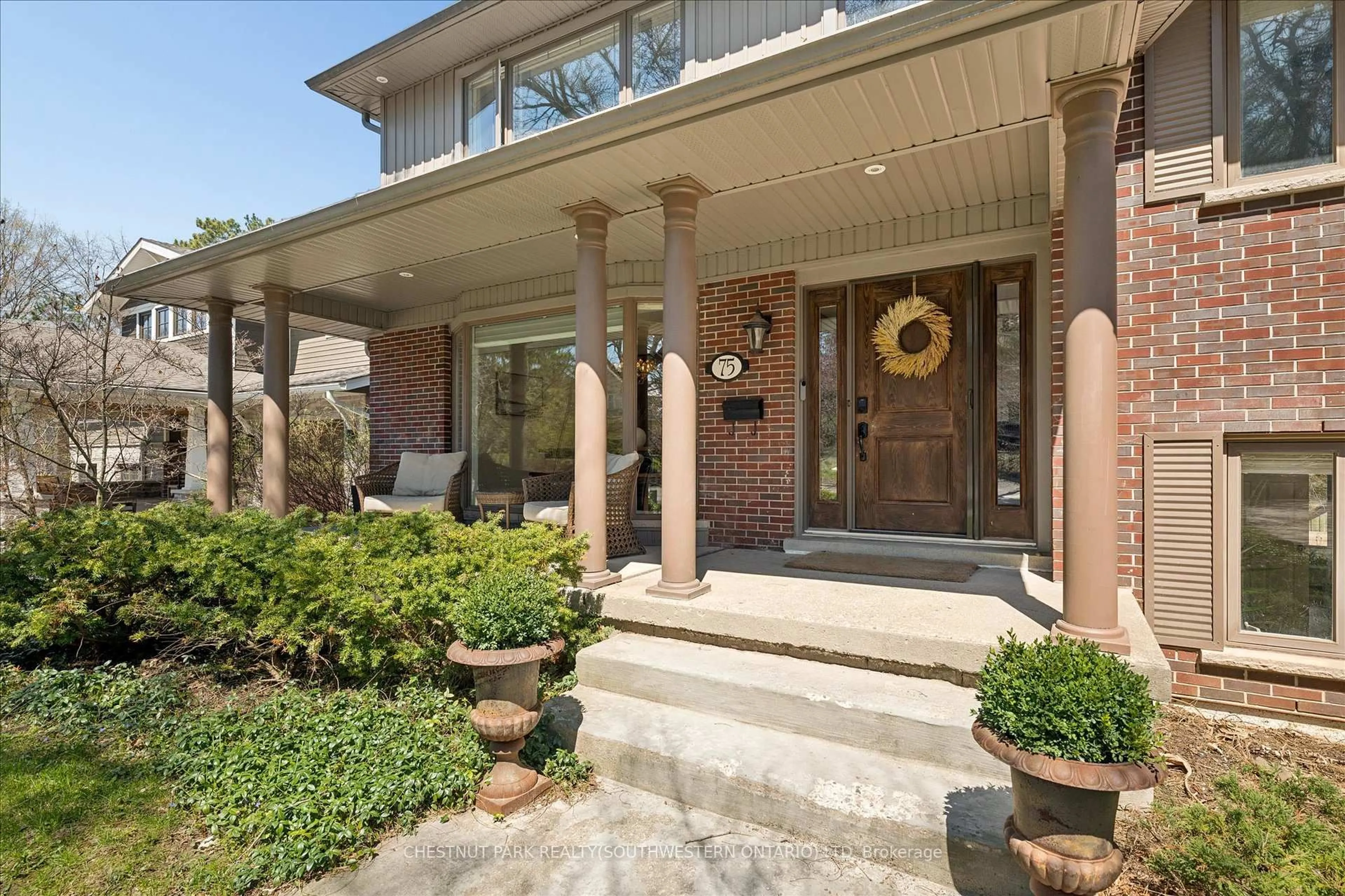Home with brick exterior material, street for 75 Lyon Ave, Guelph Ontario N1H 5C7