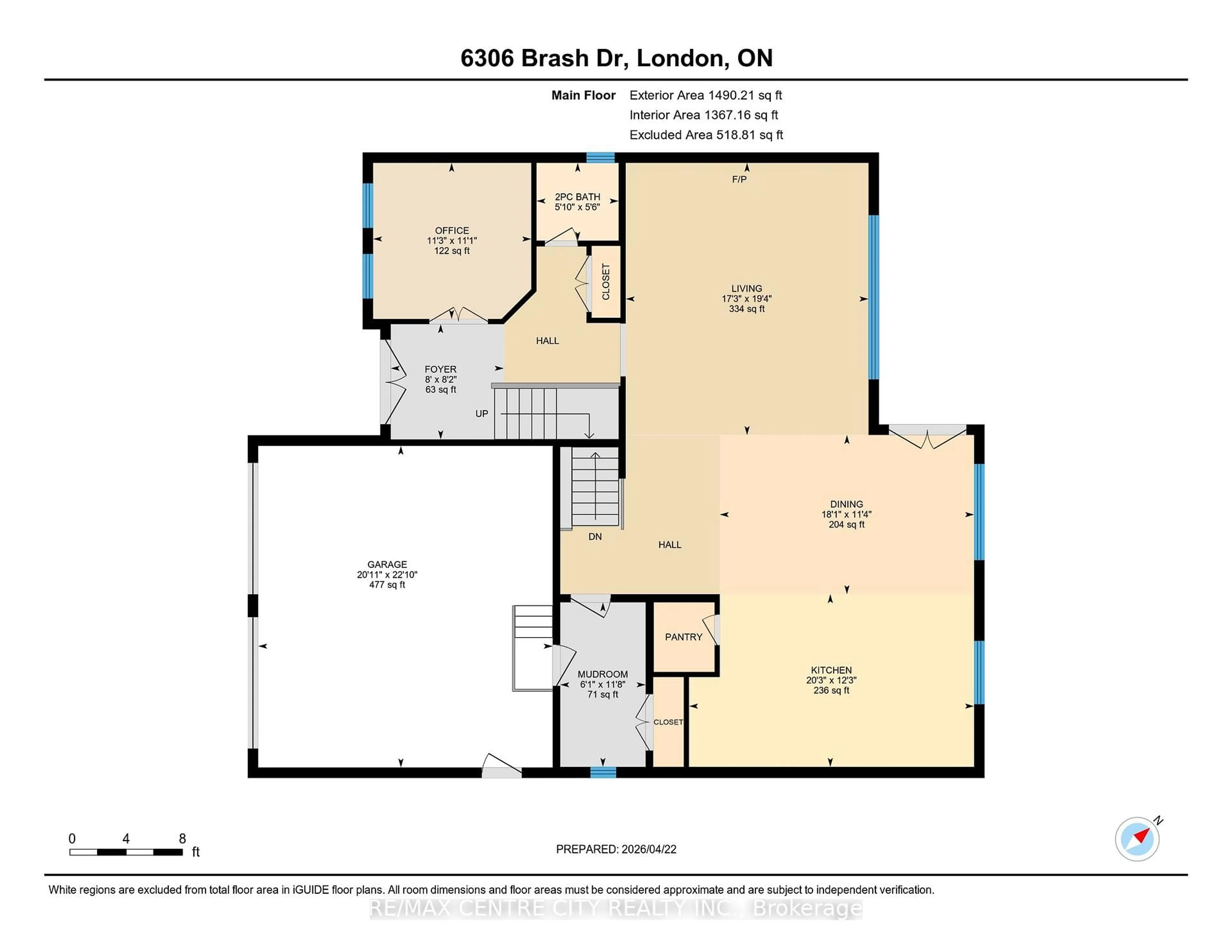 Floor plan for 6306 Brash Dr, London South Ontario N6P 0H2