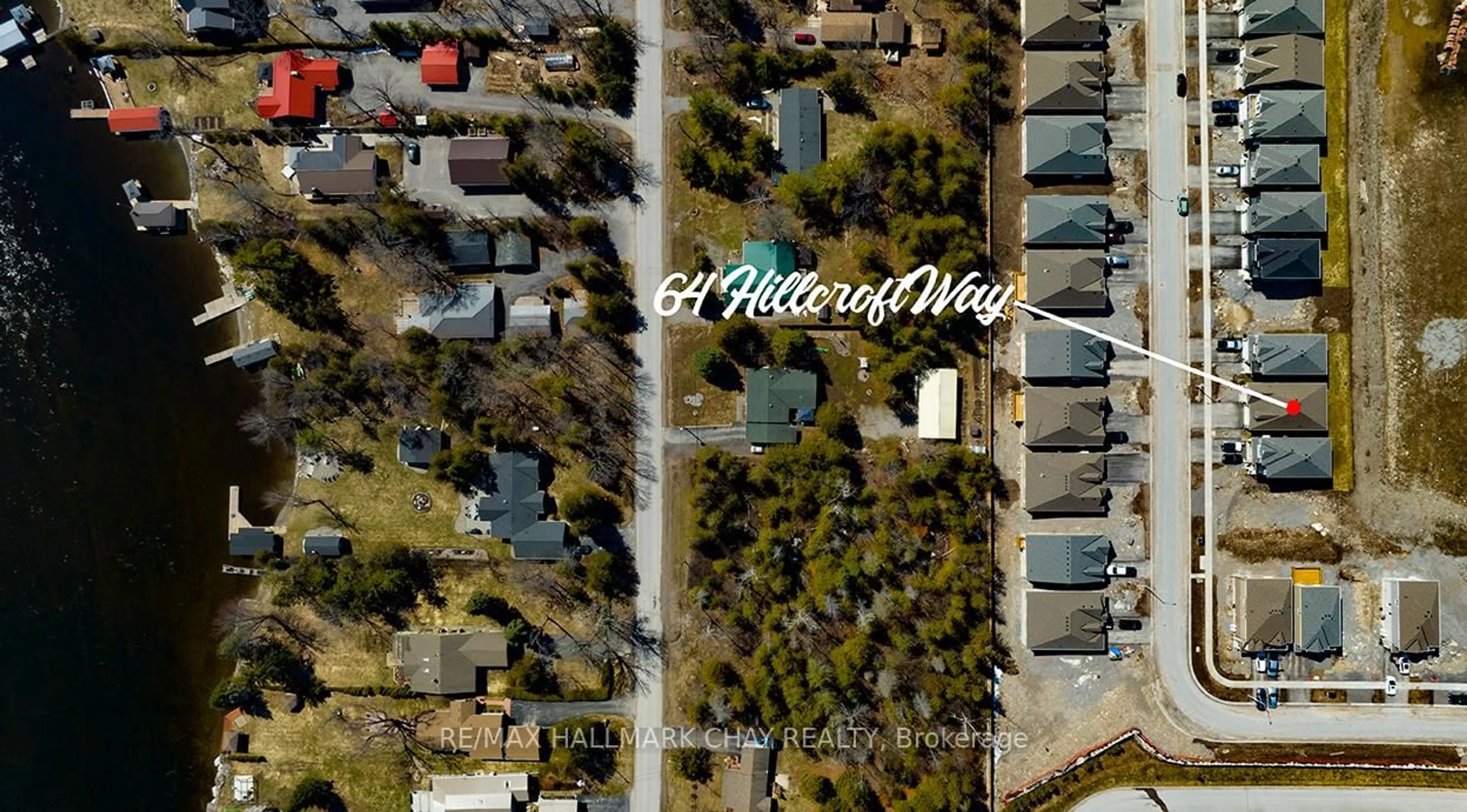 A pic from outside/outdoor area/front of a property/back of a property/a pic from drone, street for 64 Hillcroft Way, Kawartha Lakes Ontario K0M 1A0