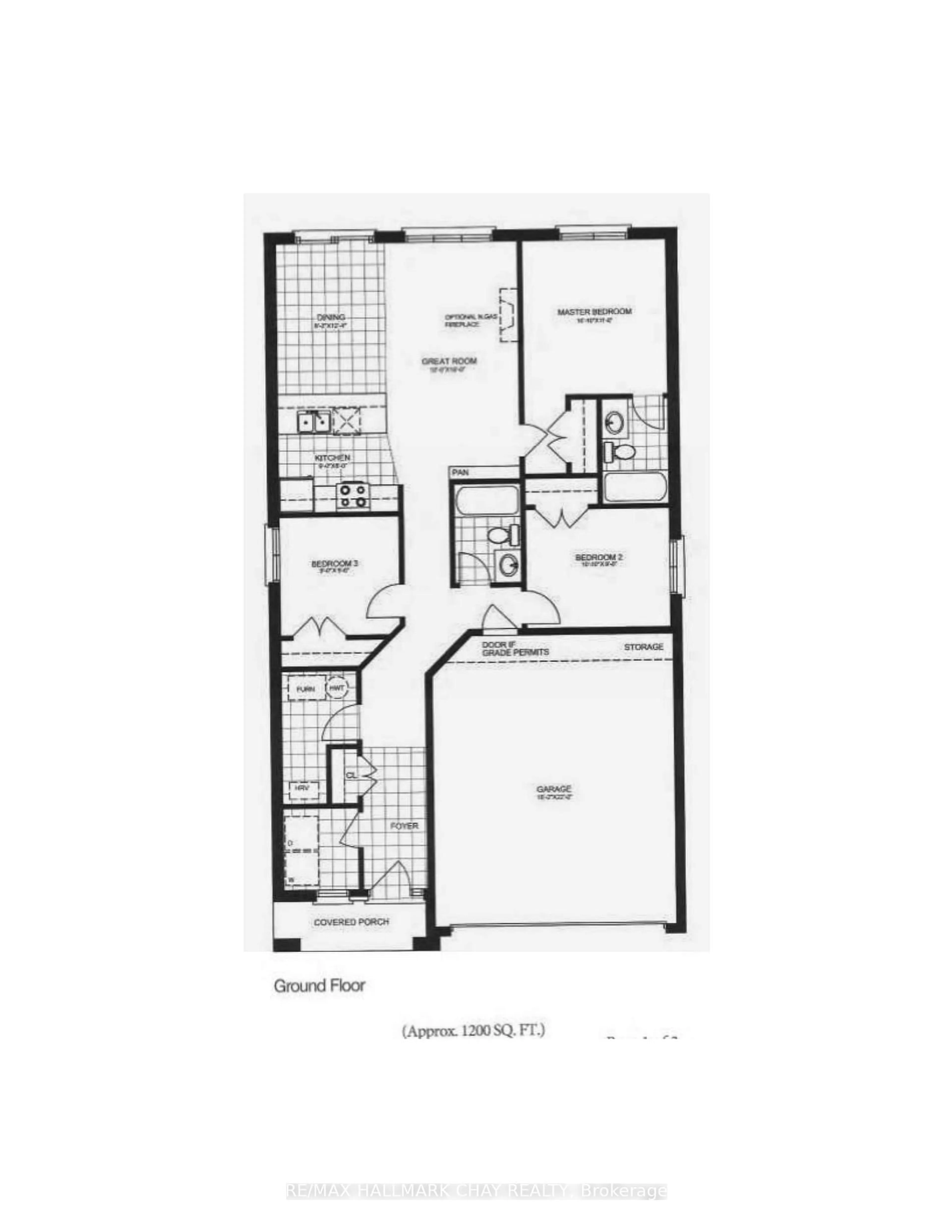 Floor plan for 64 Hillcroft Way, Kawartha Lakes Ontario K0M 1A0