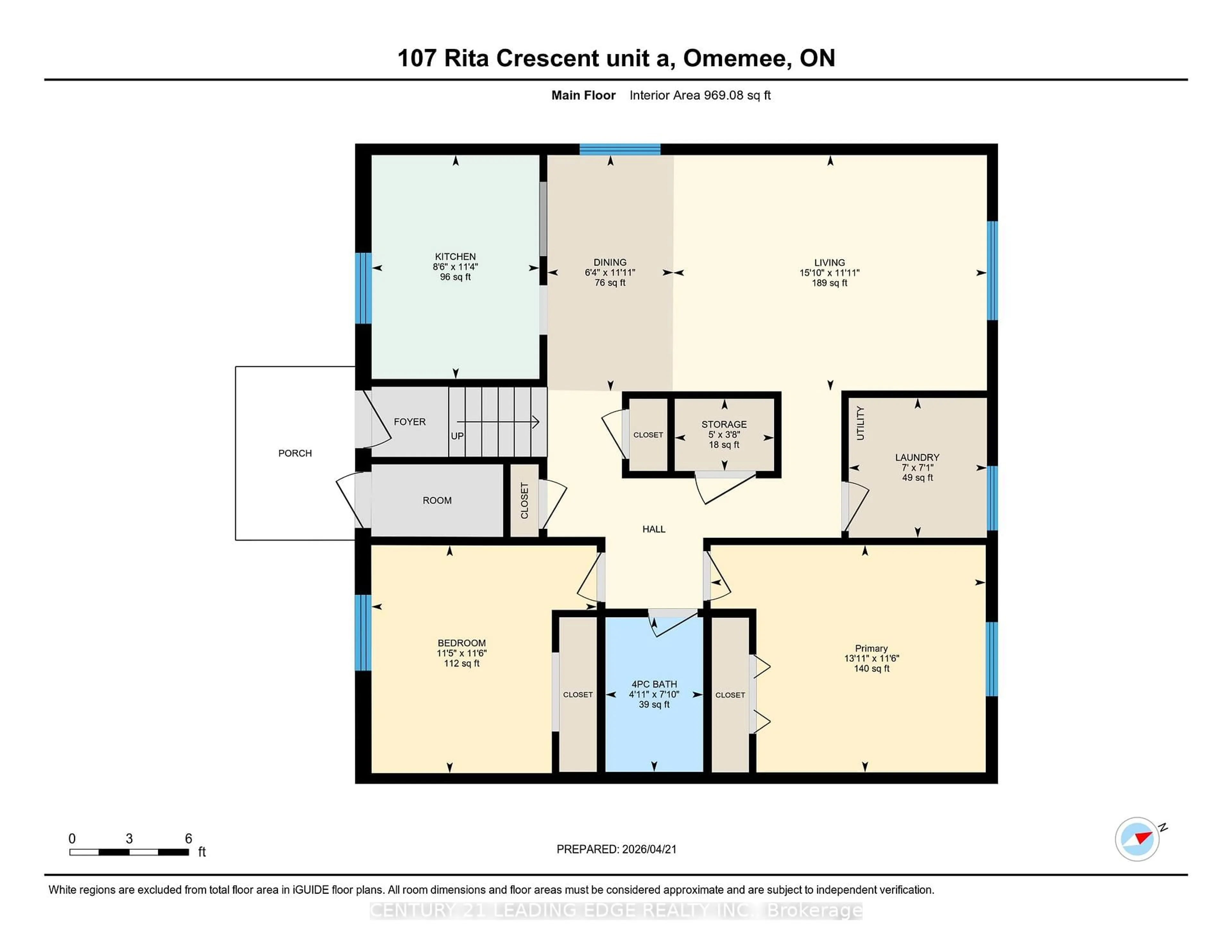 Floor plan for 107 Rita Cres #A, Kawartha Lakes Ontario K0L 2W0