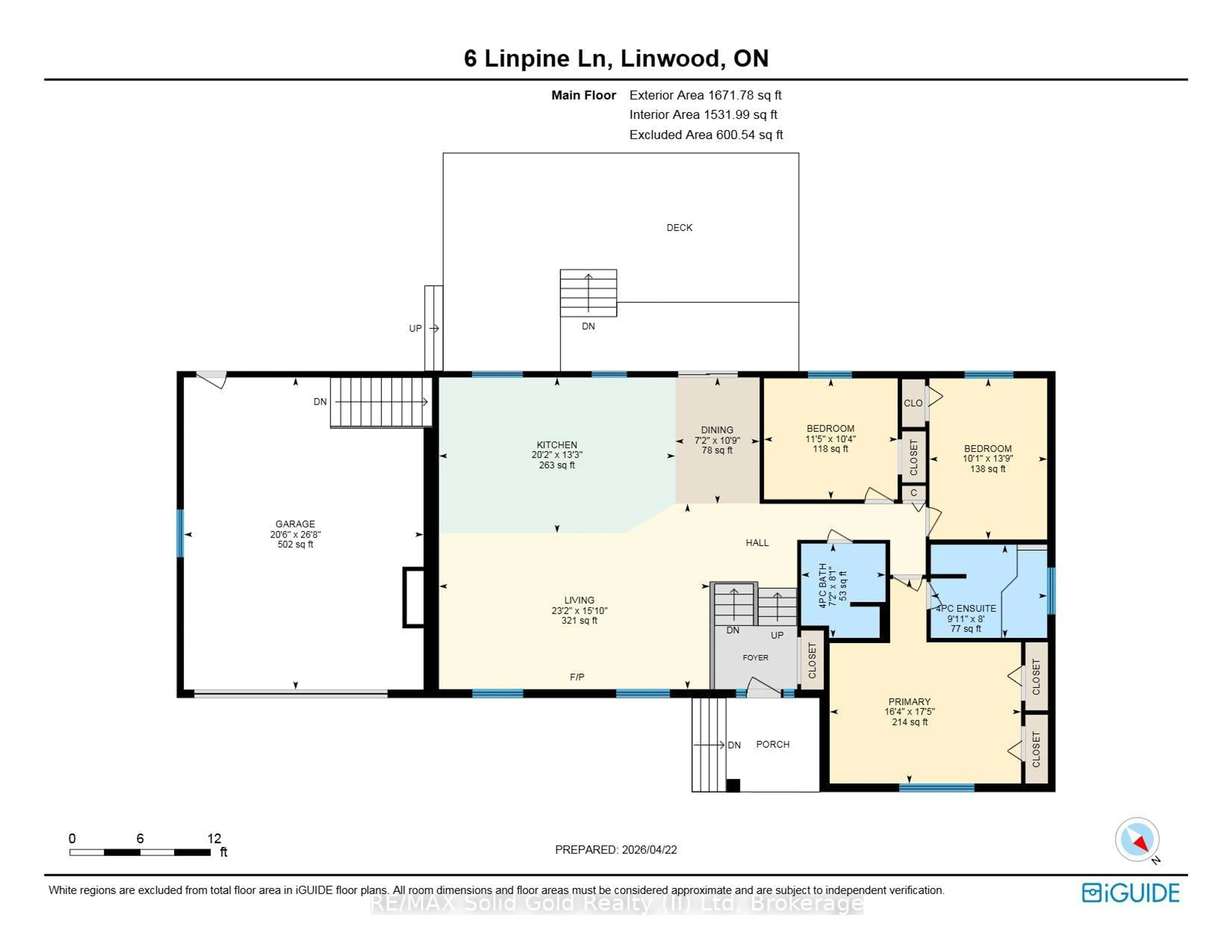 Floor plan for 6 Lin Pine Lane, Wellesley Ontario N0B 2A0