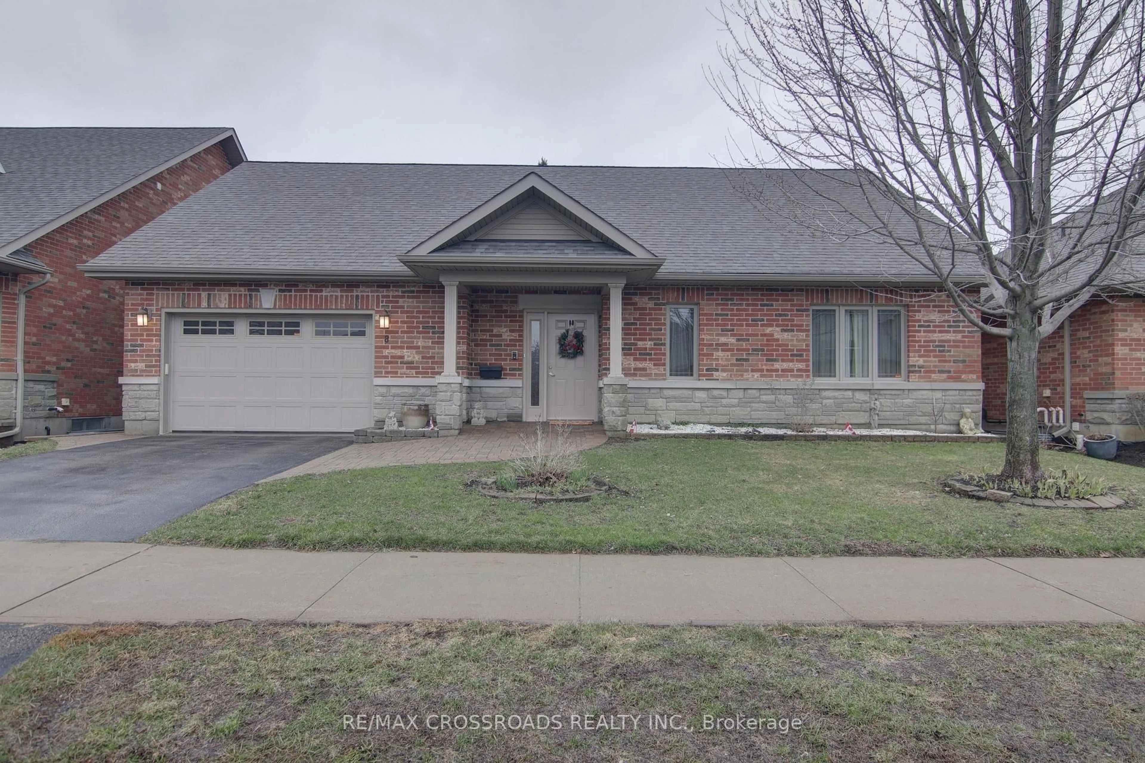 Home with brick exterior material, street for 8 Green Arbour Way, Kawartha Lakes Ontario K9V 0E6