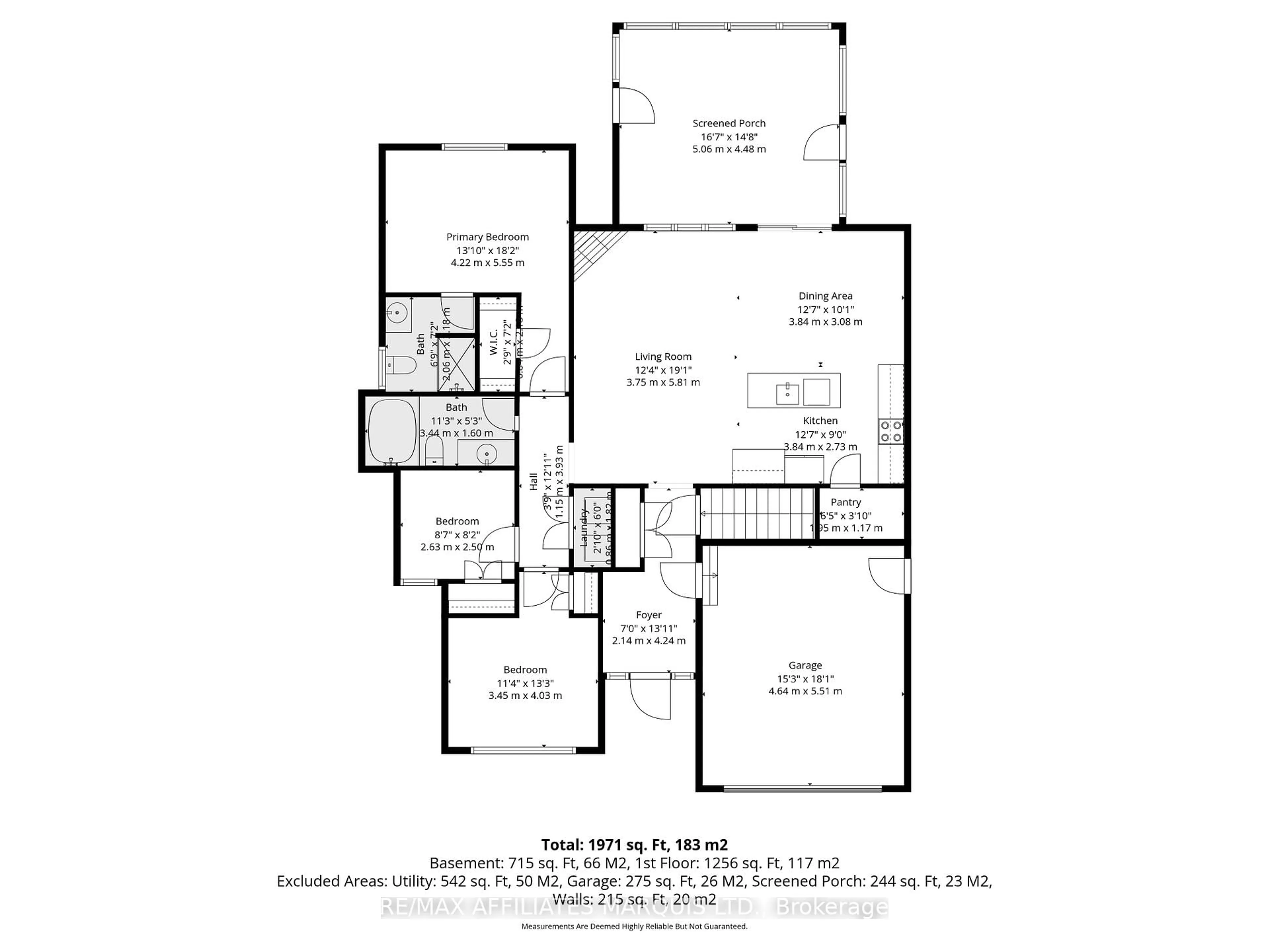 Floor plan for 516 Jo Anne Cres, Cornwall Ontario K6H 7H7