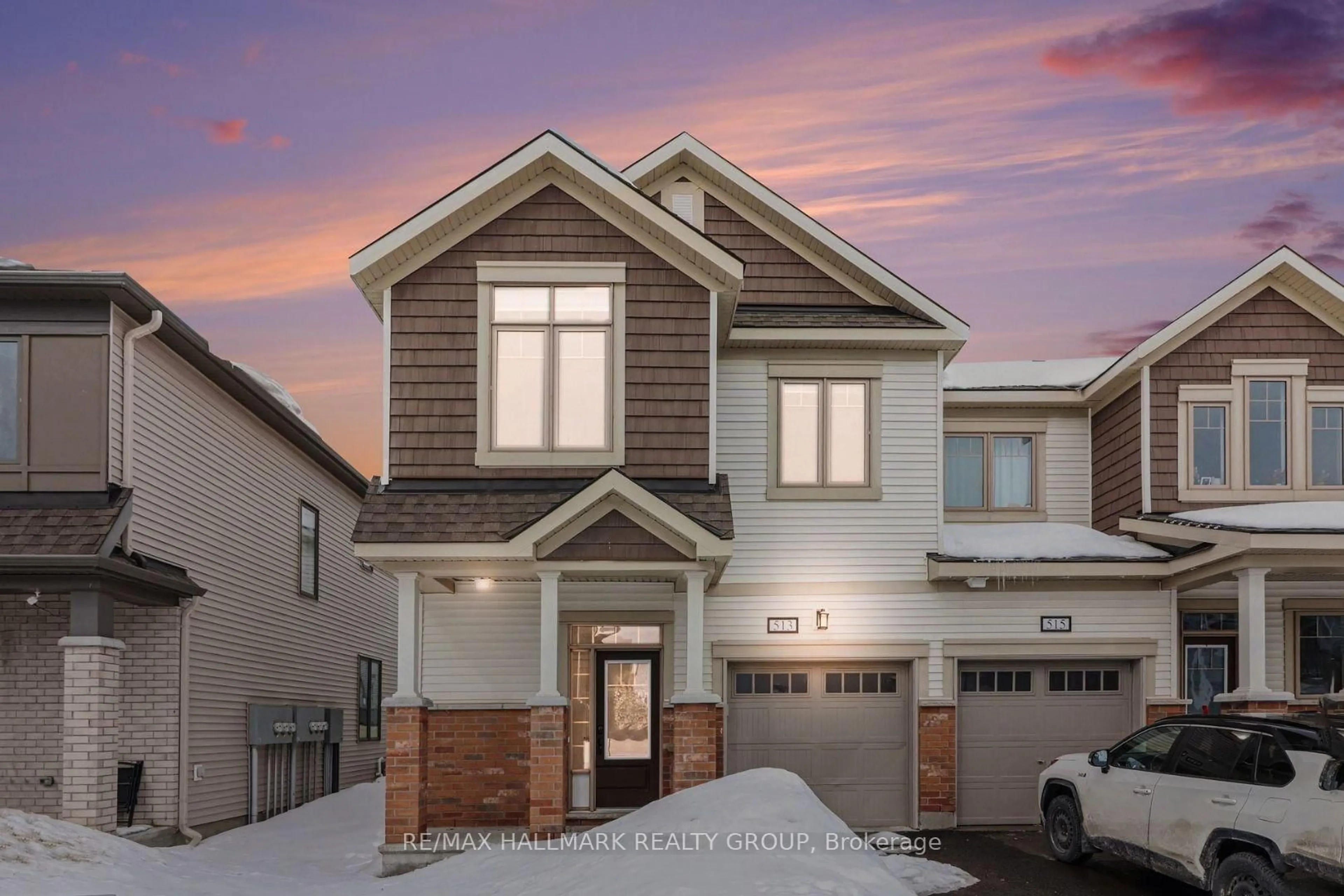 Home with brick exterior material, street for 513 Catleaf Row, Ottawa Ontario K4A 5J2
