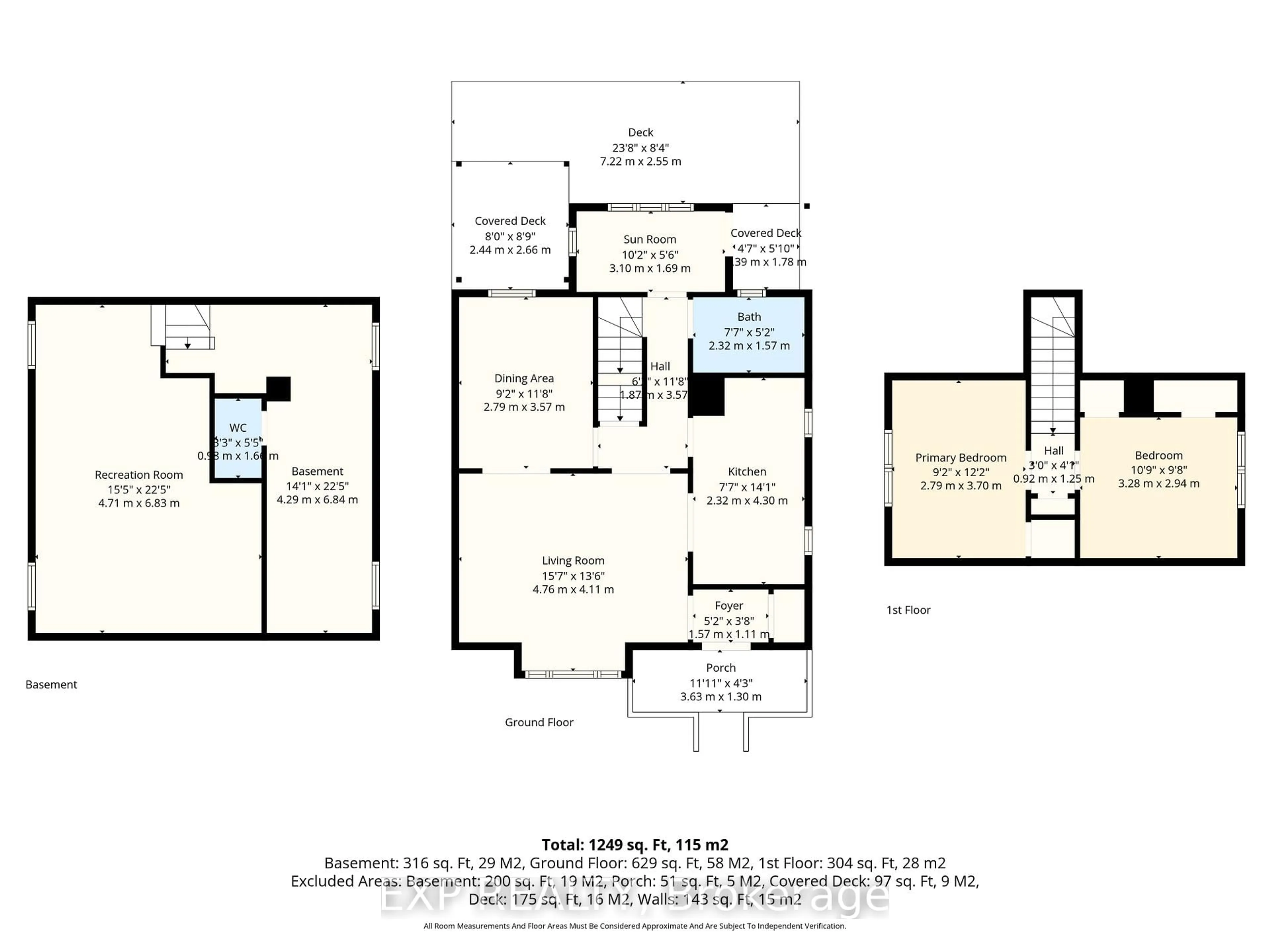 Floor plan for 383 Major St, Cobourg Ontario K9A 4C8