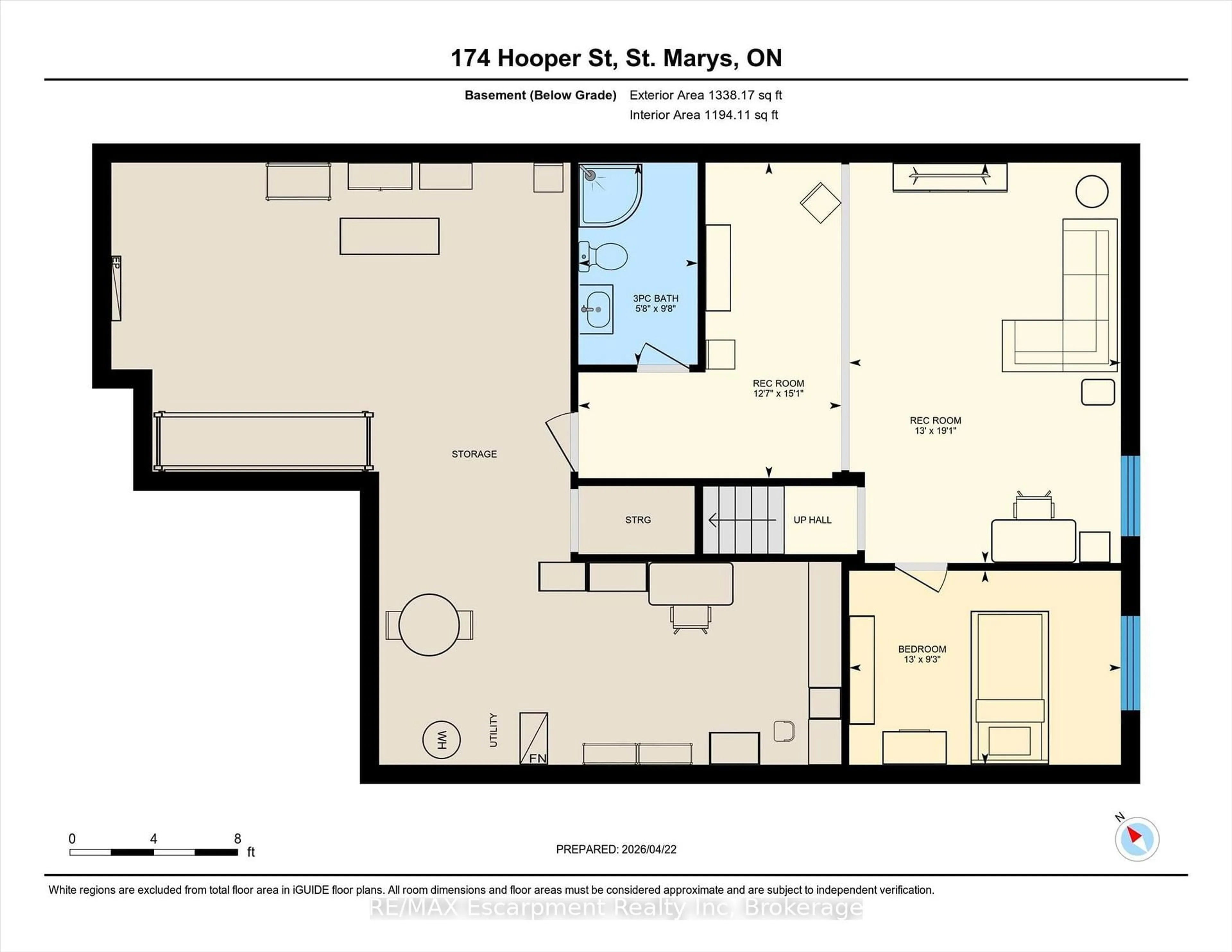Floor plan for 174 Hooper St, St. Marys Ontario N4X 0C1
